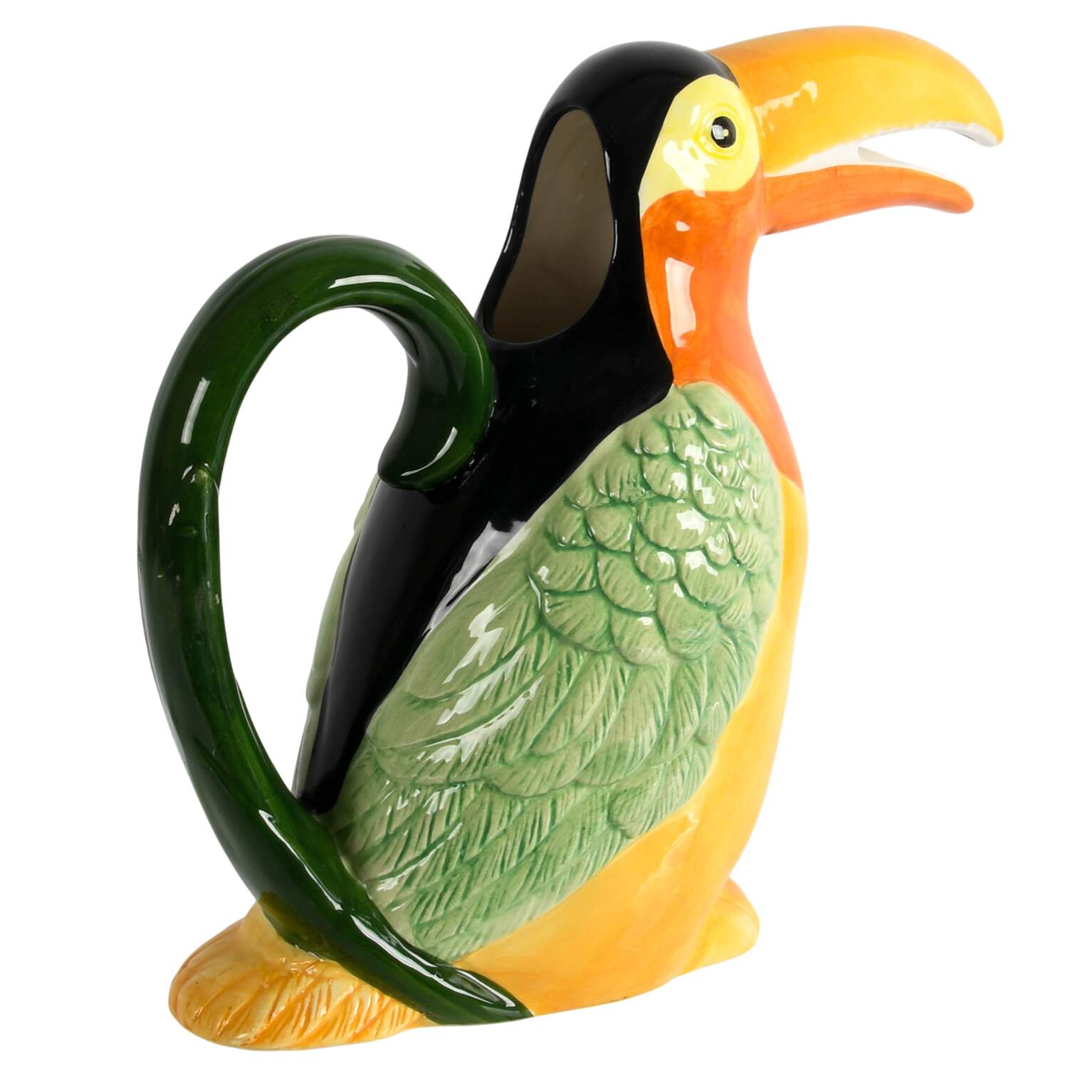 Ceramic Toucan Bird Water Pitcher-5