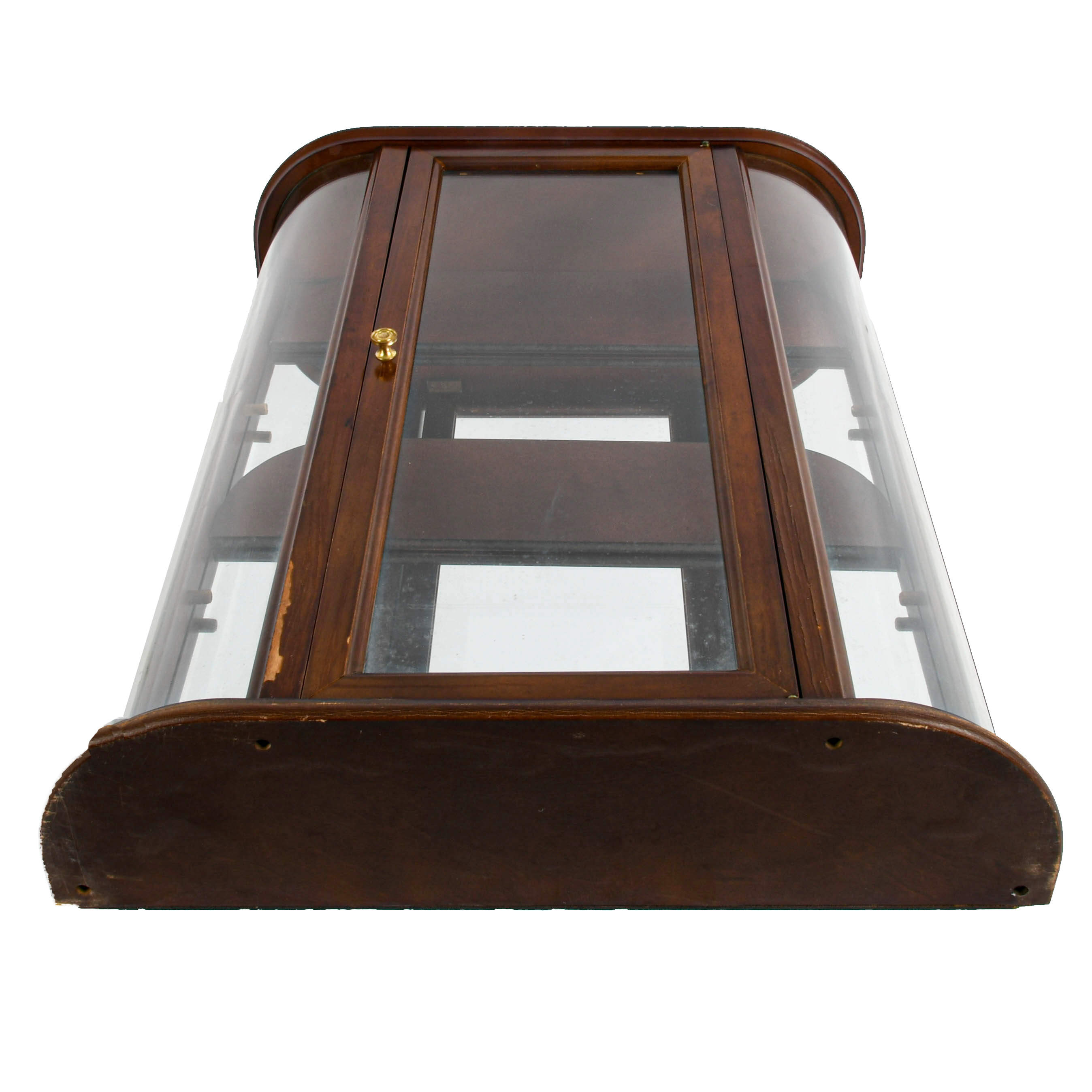 Bombay Mahogany Glass Front Curio Cabinet-10