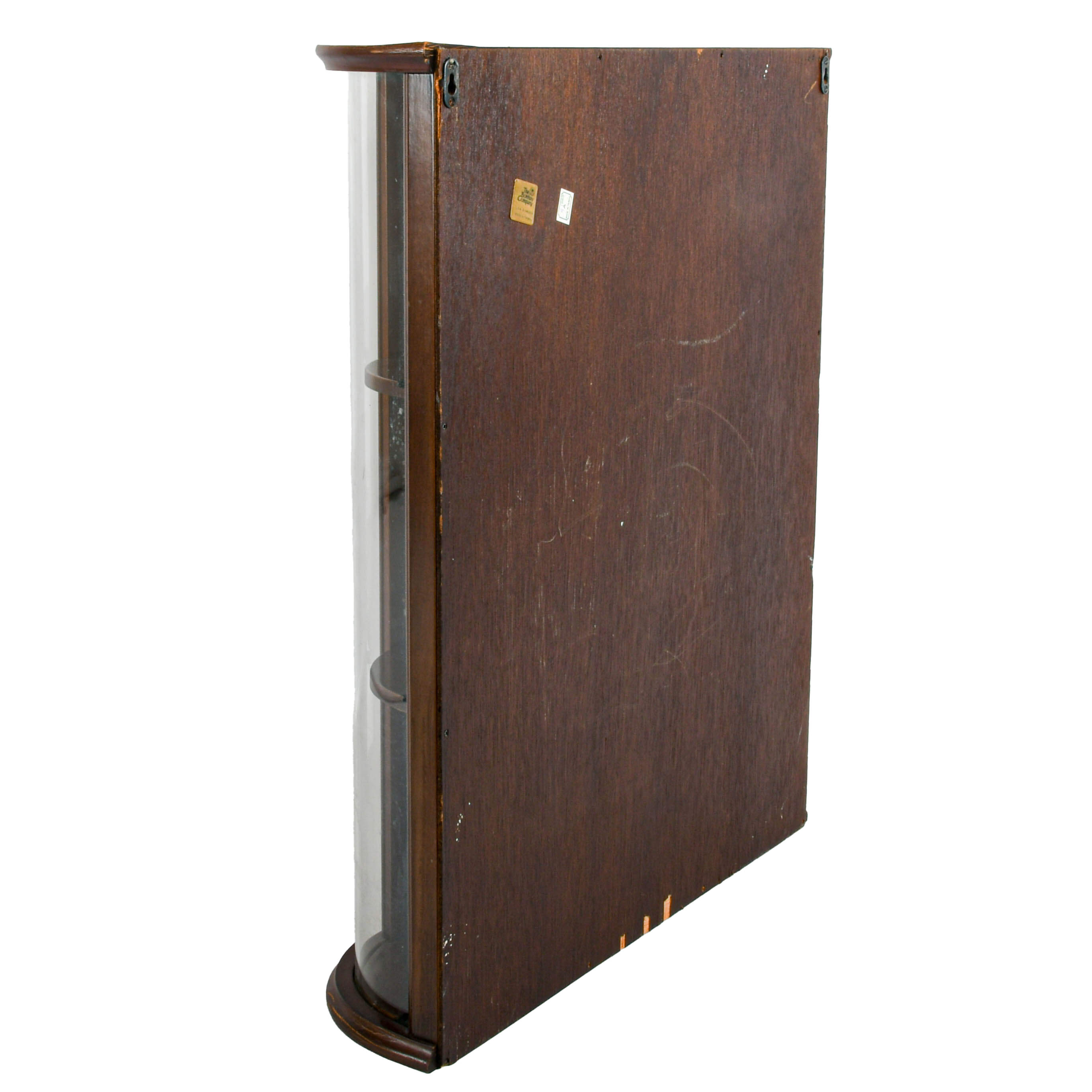 Bombay Mahogany Glass Front Curio Cabinet-4
