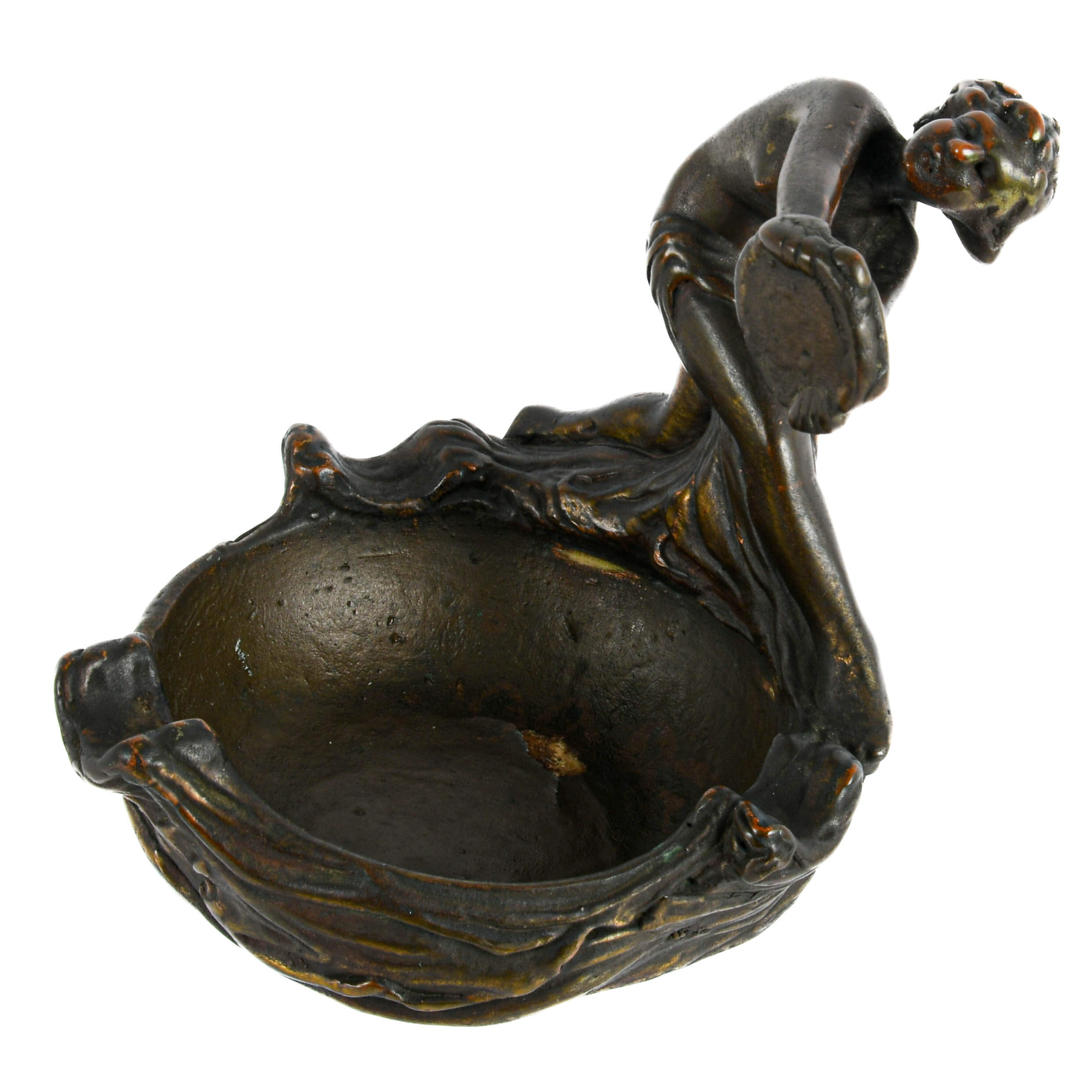 Antique Armor Bronze Co. Figural Ashtray-2