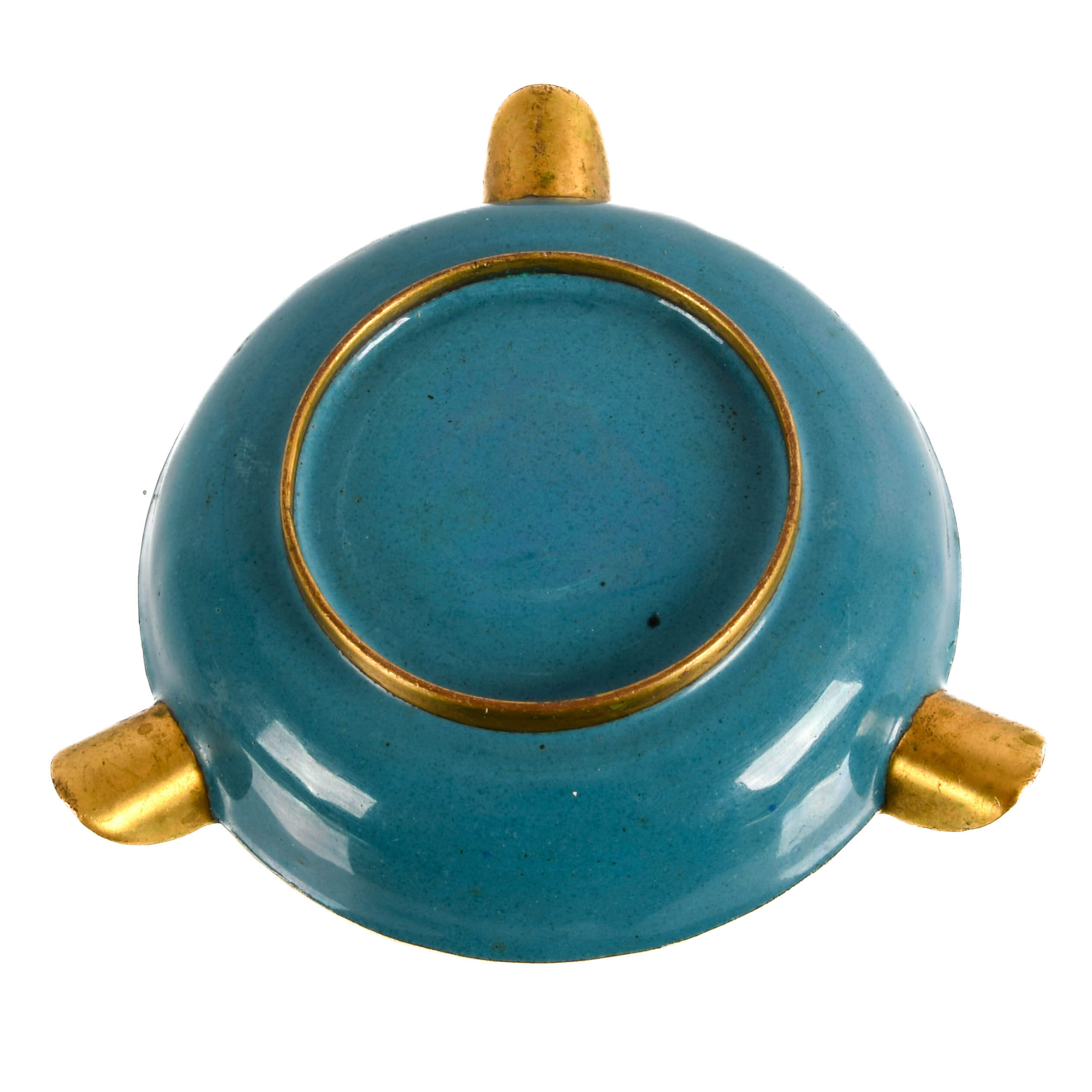 Chinese Floral Cloisonné Ashtray-5
