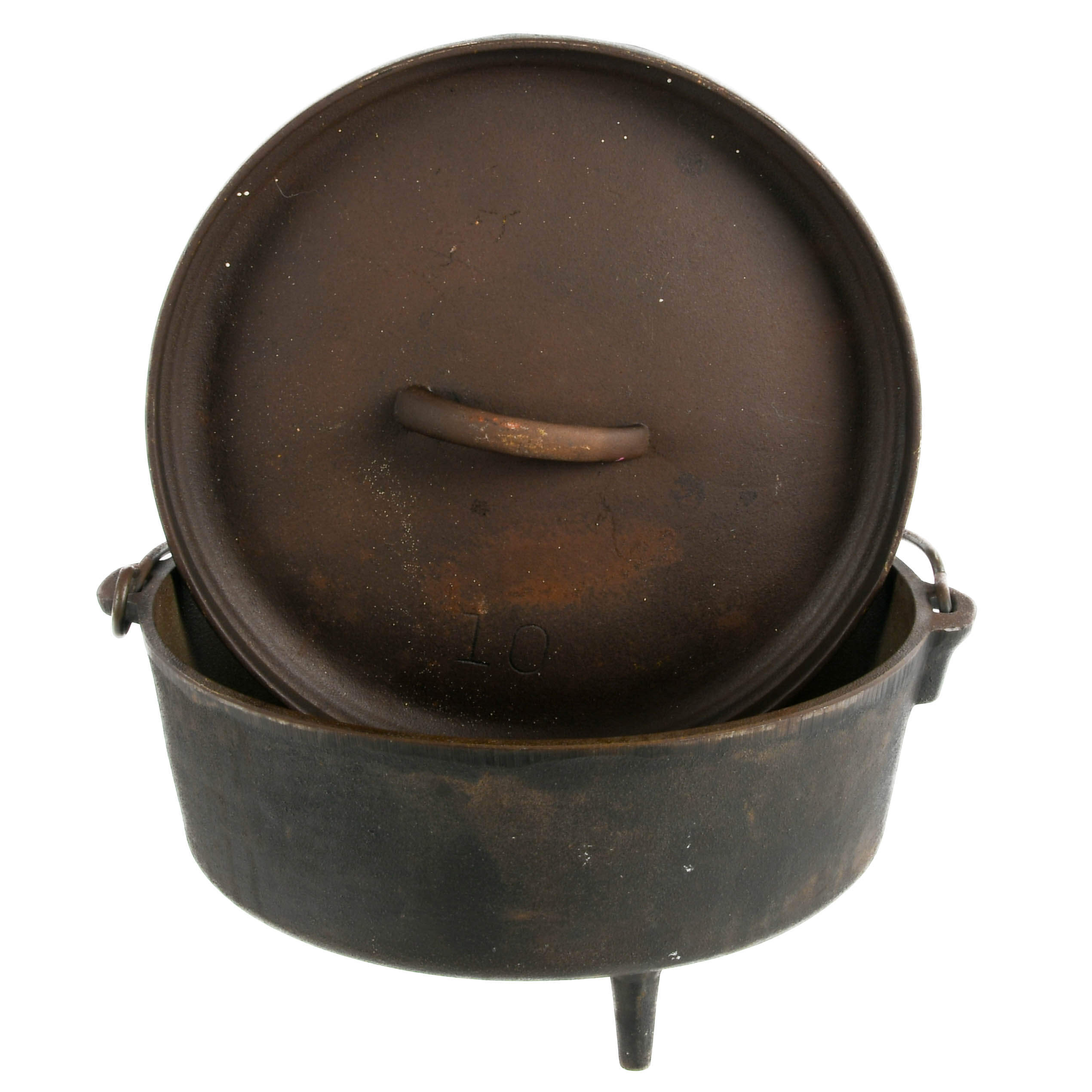 Cast Iron Dutch Oven Camp Stove with Lid-4