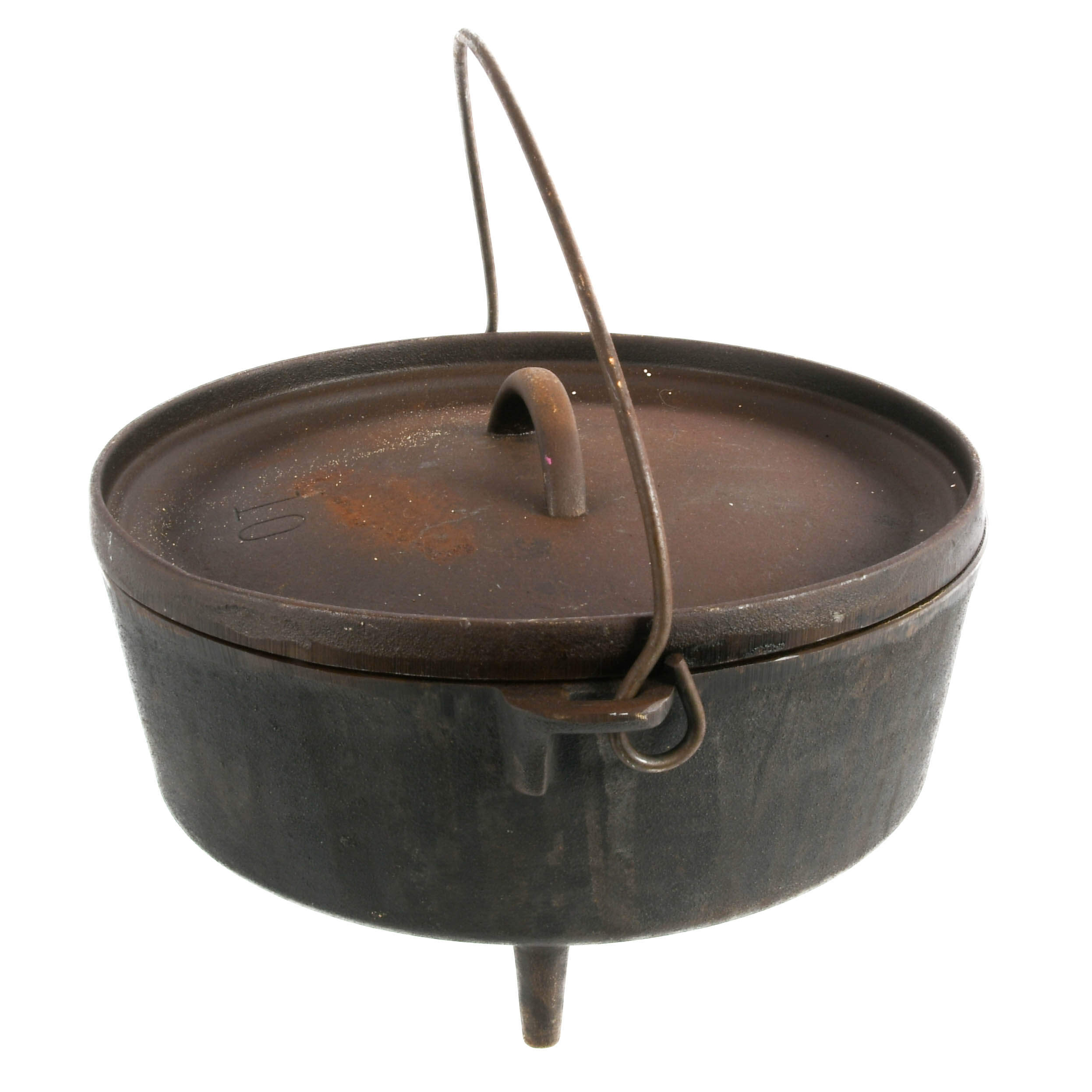 Cast Iron Dutch Oven Camp Stove with Lid-3