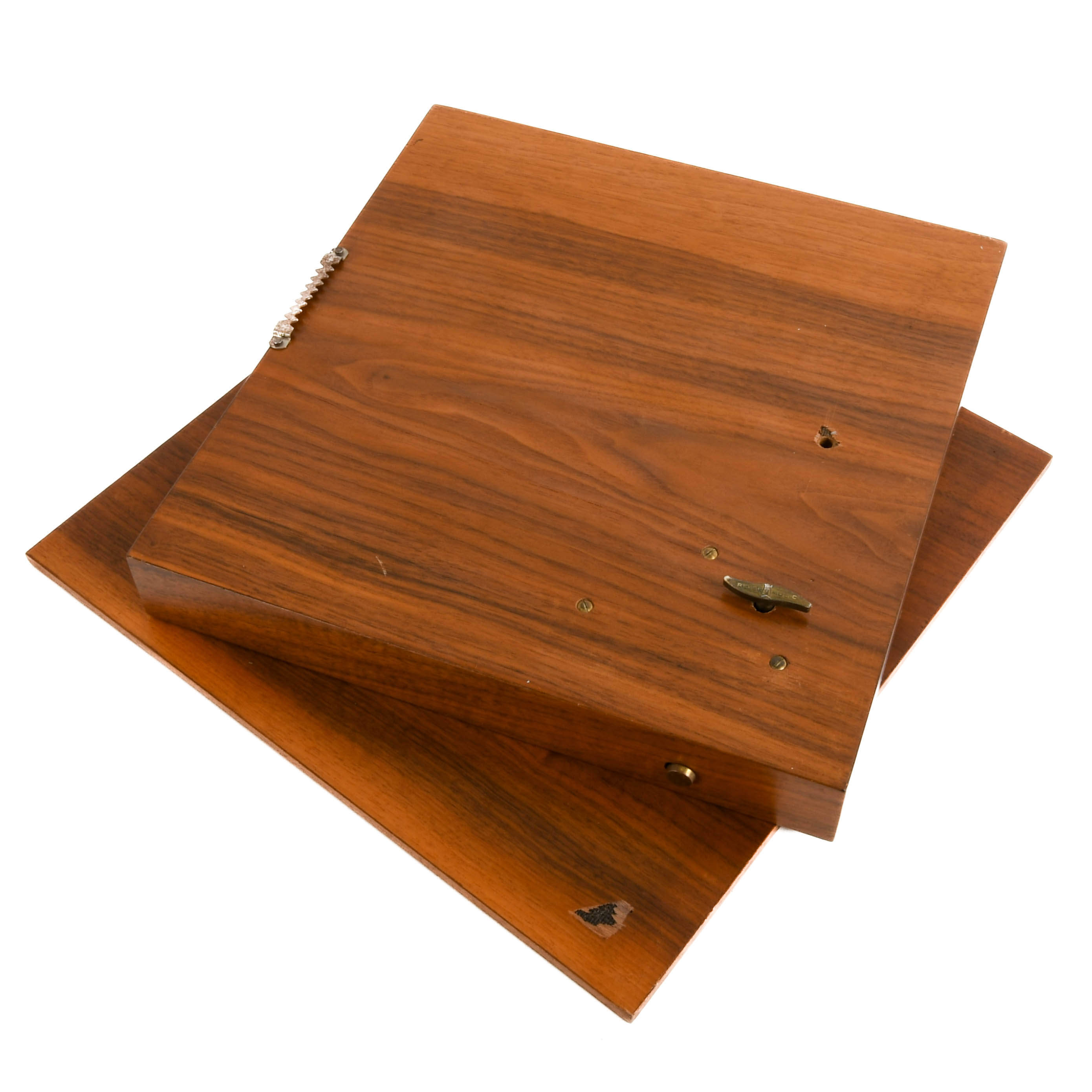 Marquetry Inlaid Wall Plaque with Reuge Swiss Music Box-9