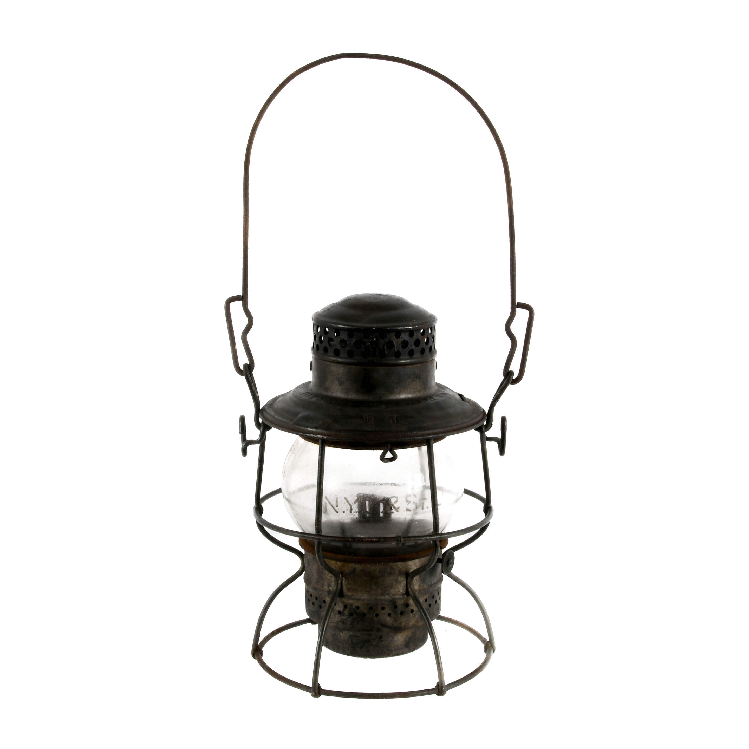 Antique Adams & Westlake Co. Railroad Lantern-1