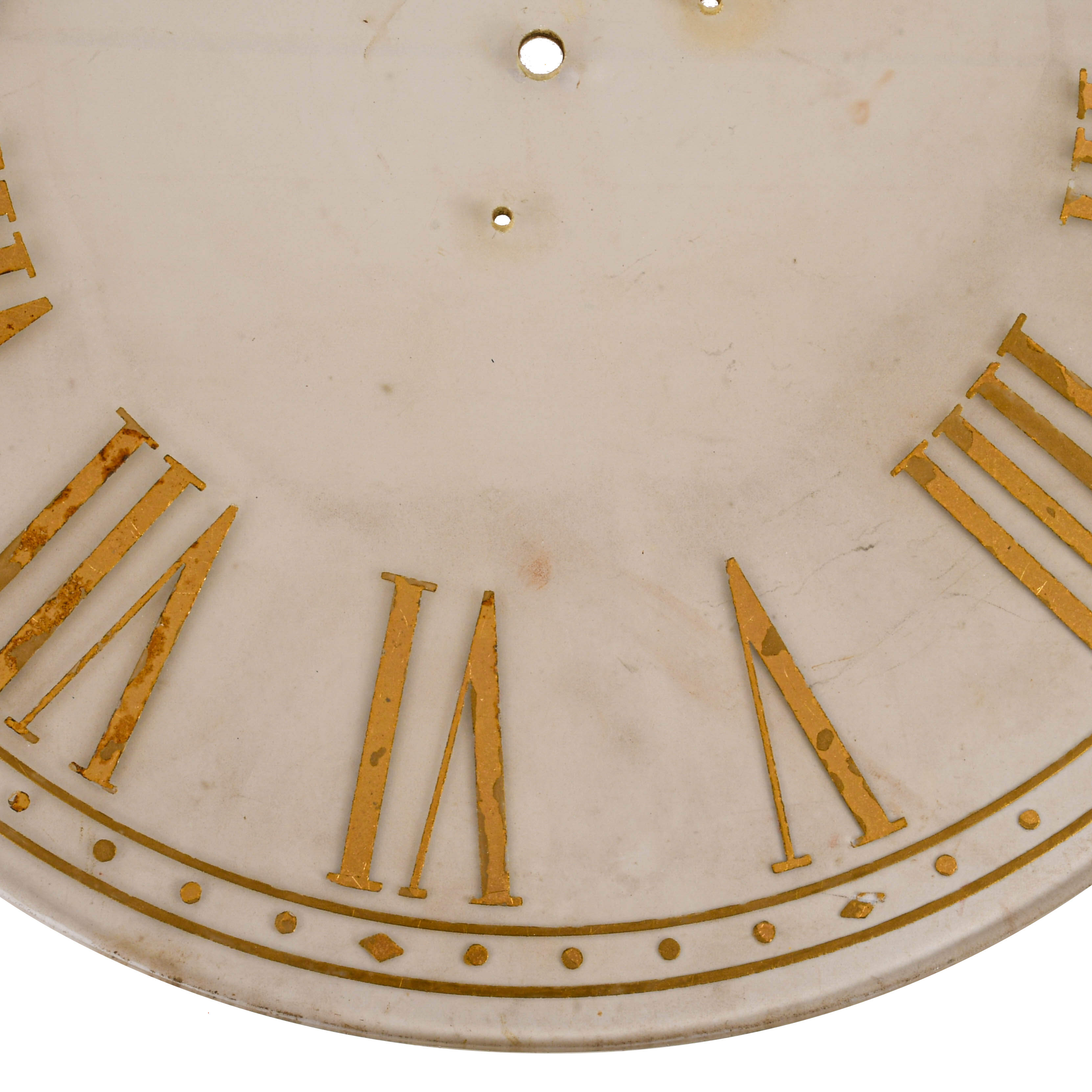 Oversized Glass Clock Face Hanging Wall Sculpture-5