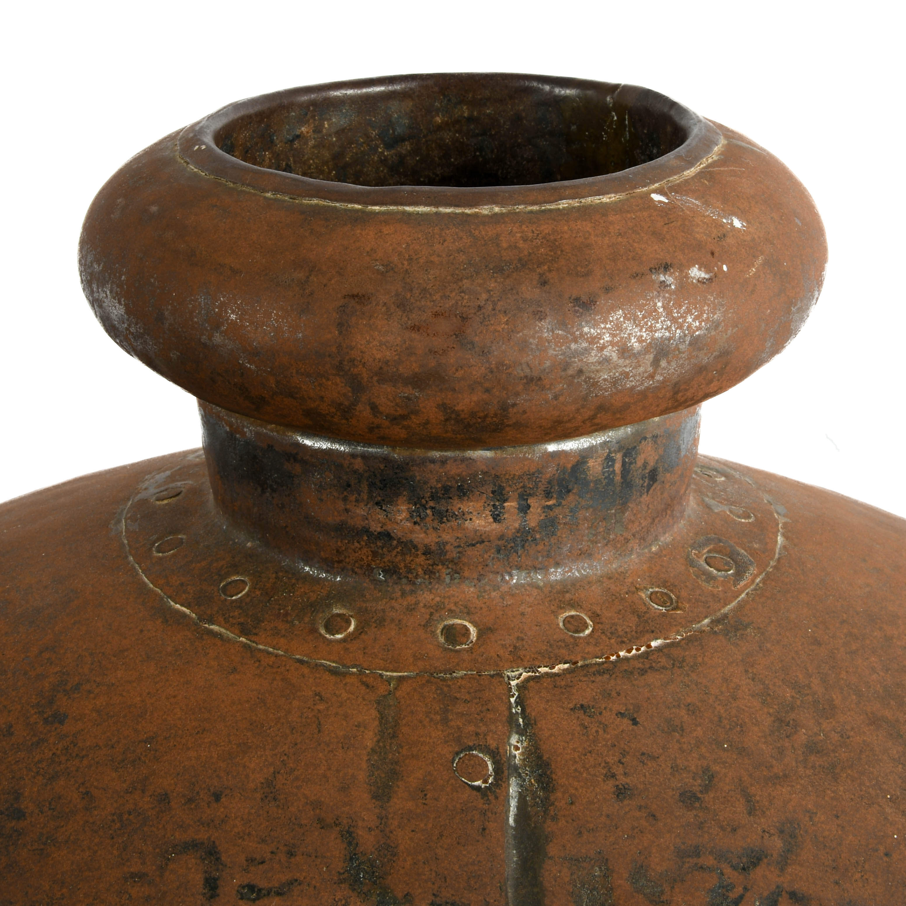 Pair of Oversize Rustic Metal Water Vessels-4