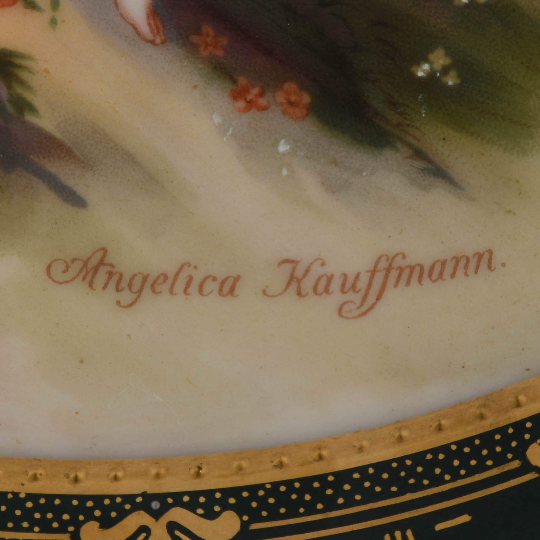 Antique Royal Vienna "Triumph des Amor" Angelica Kauffmann Plate-3