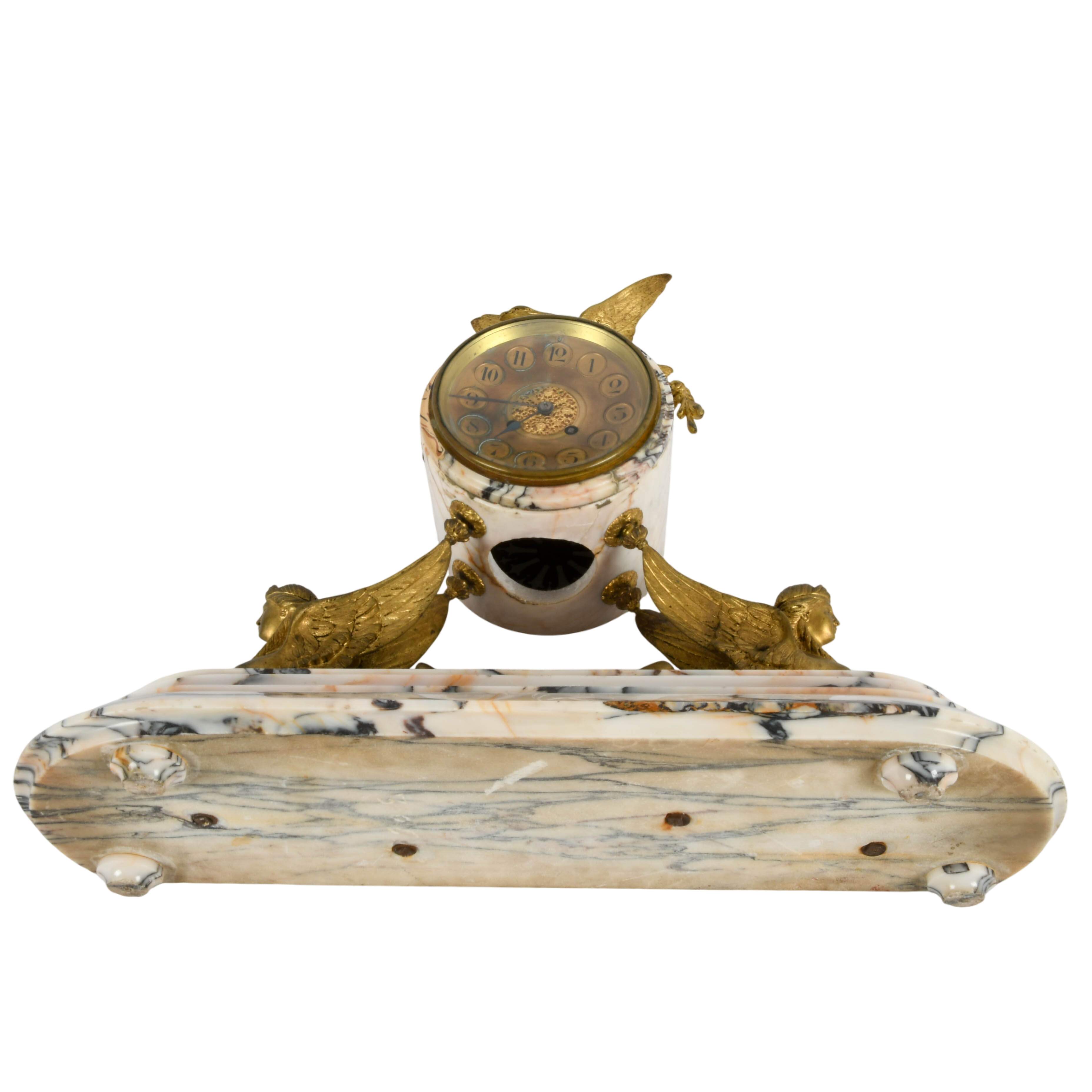 Sphinx Marble Clock-10