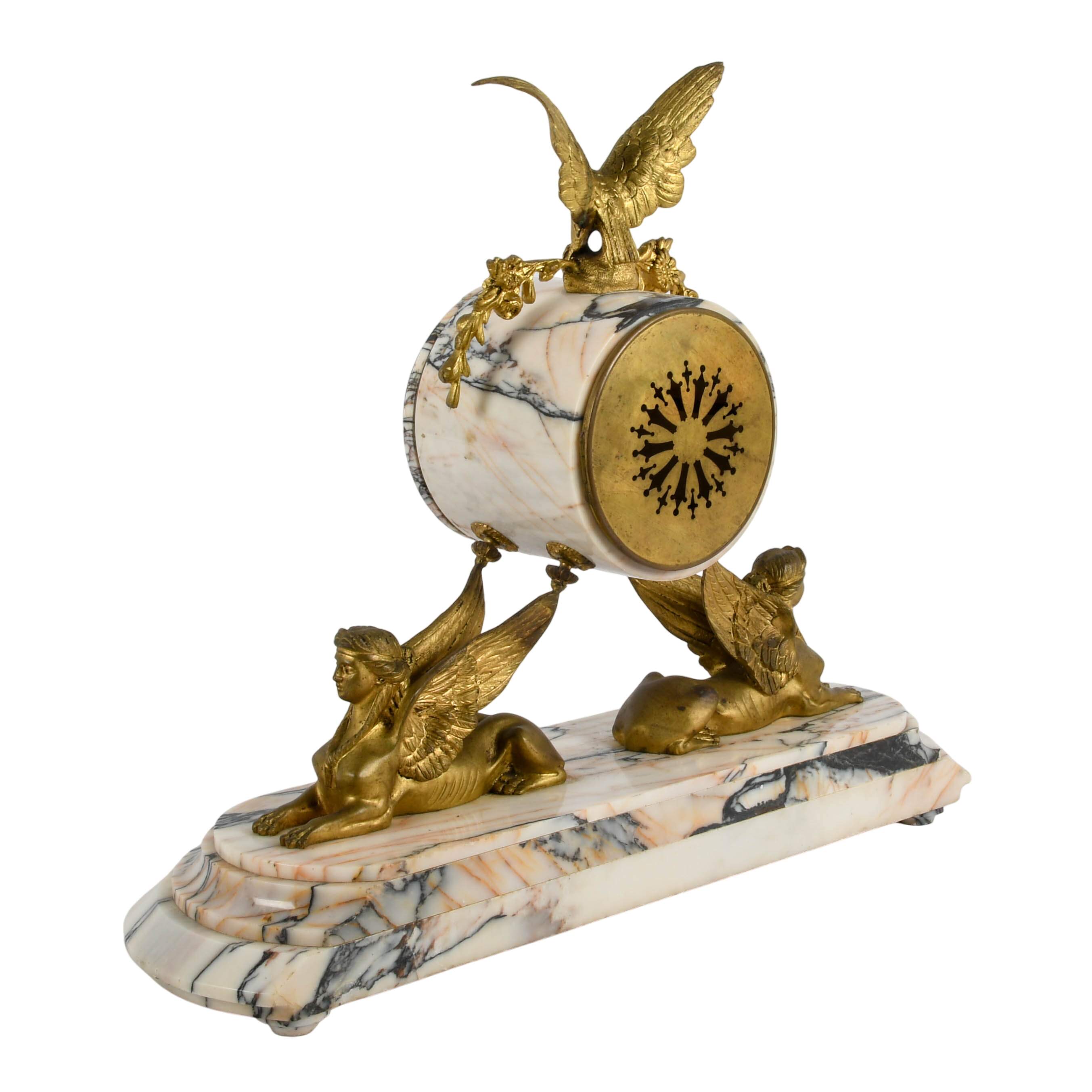 Sphinx Marble Clock-5