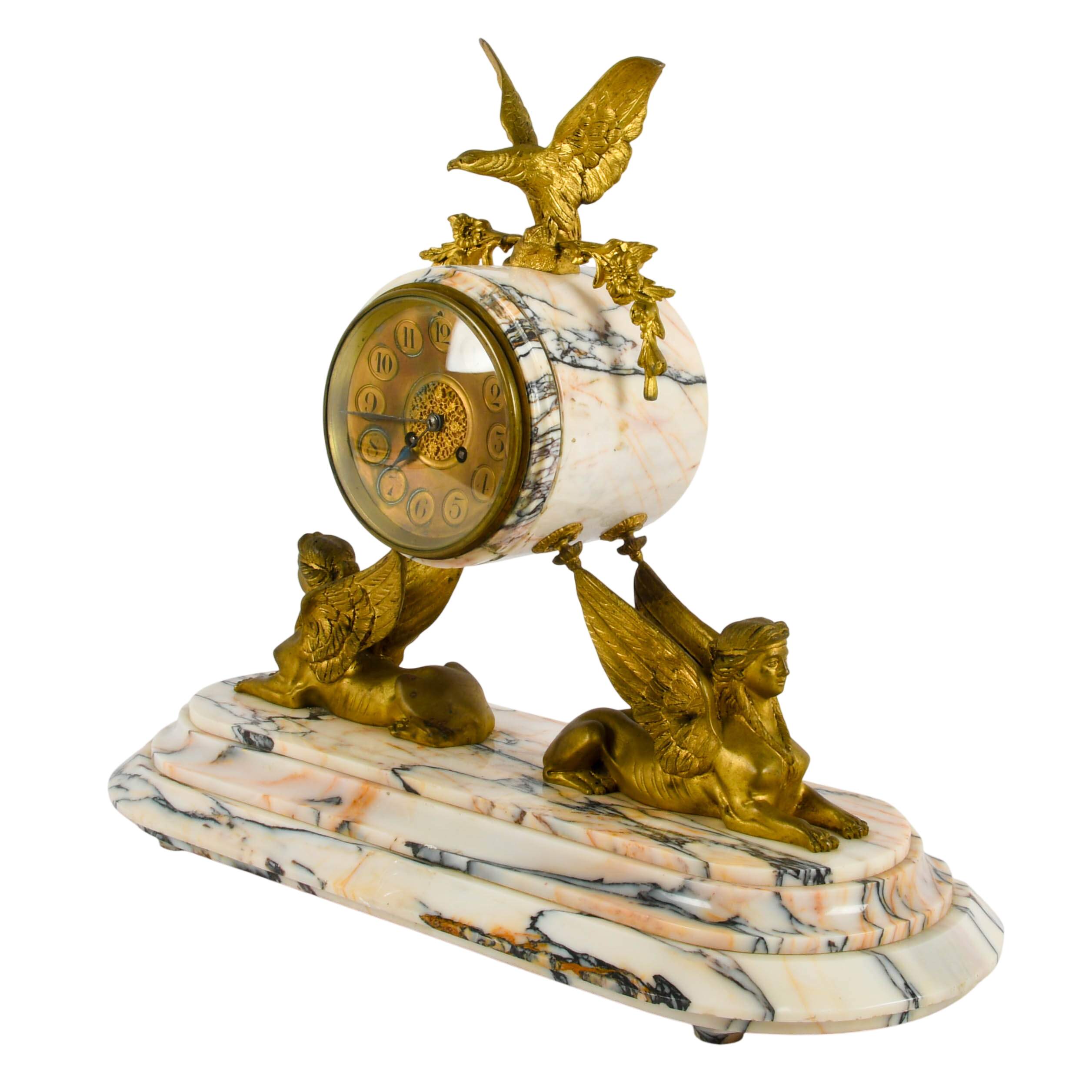 Sphinx Marble Clock-3