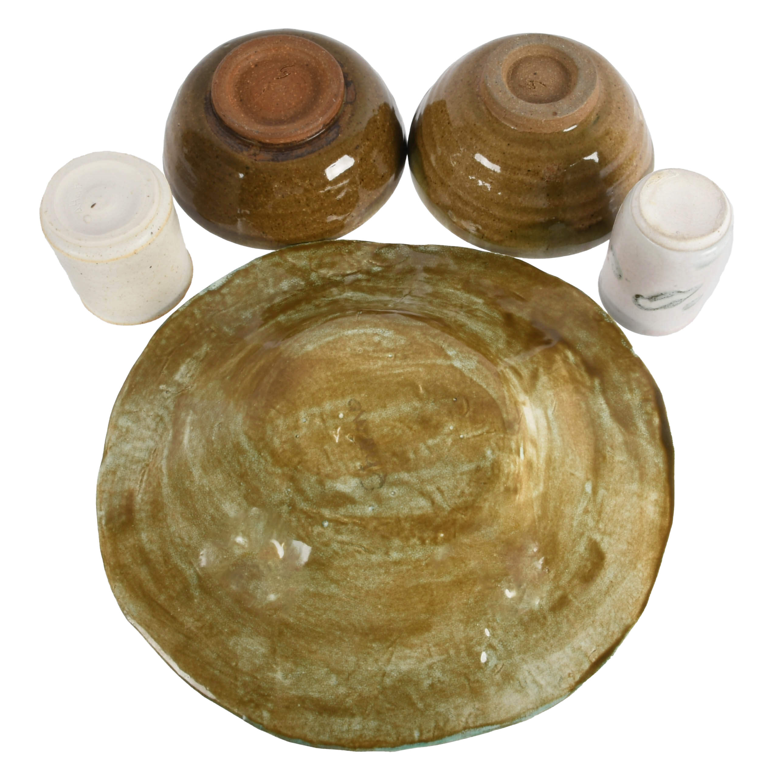 Lot of Studio Pottery Dinning Ware-9