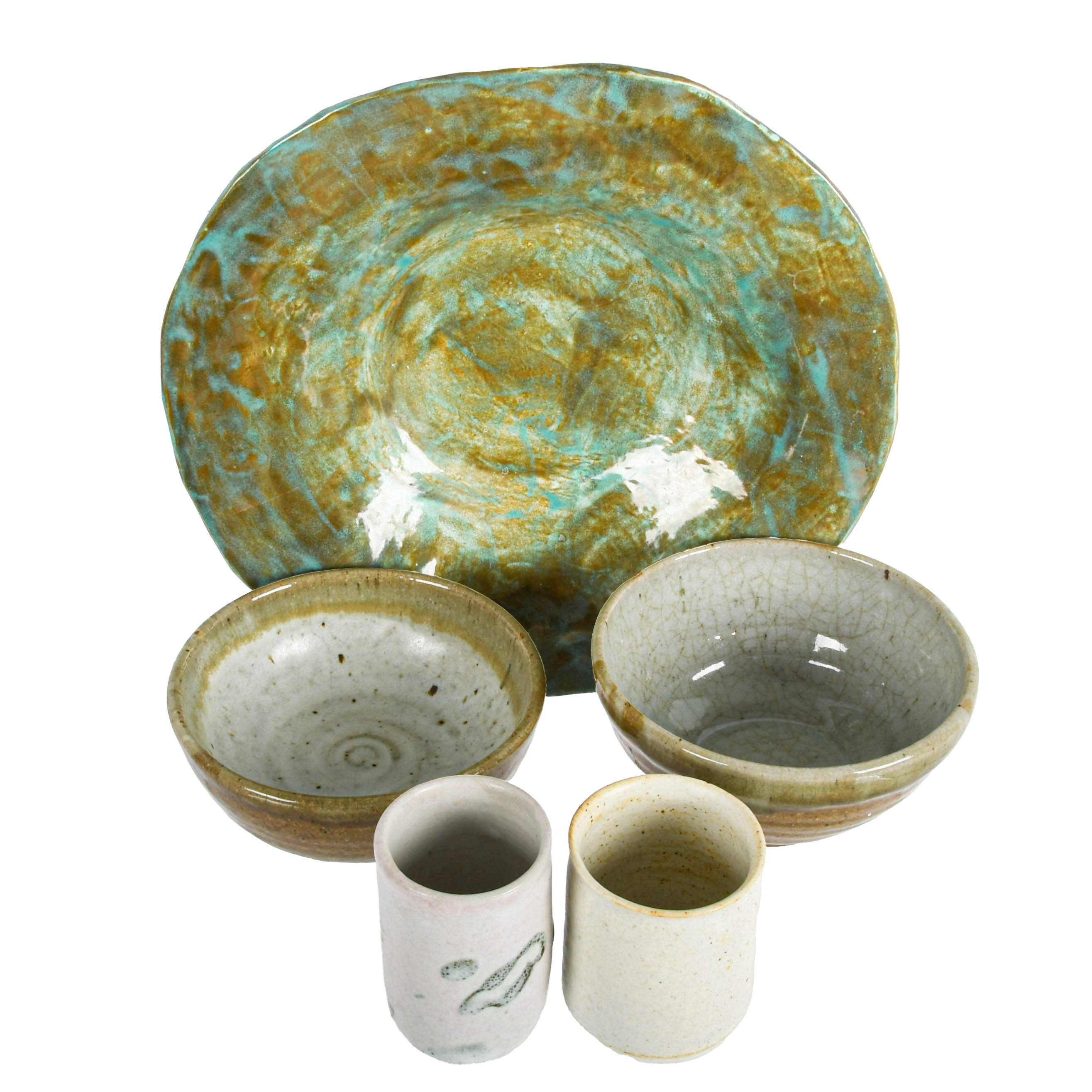Lot of Studio Pottery Dinning Ware-2