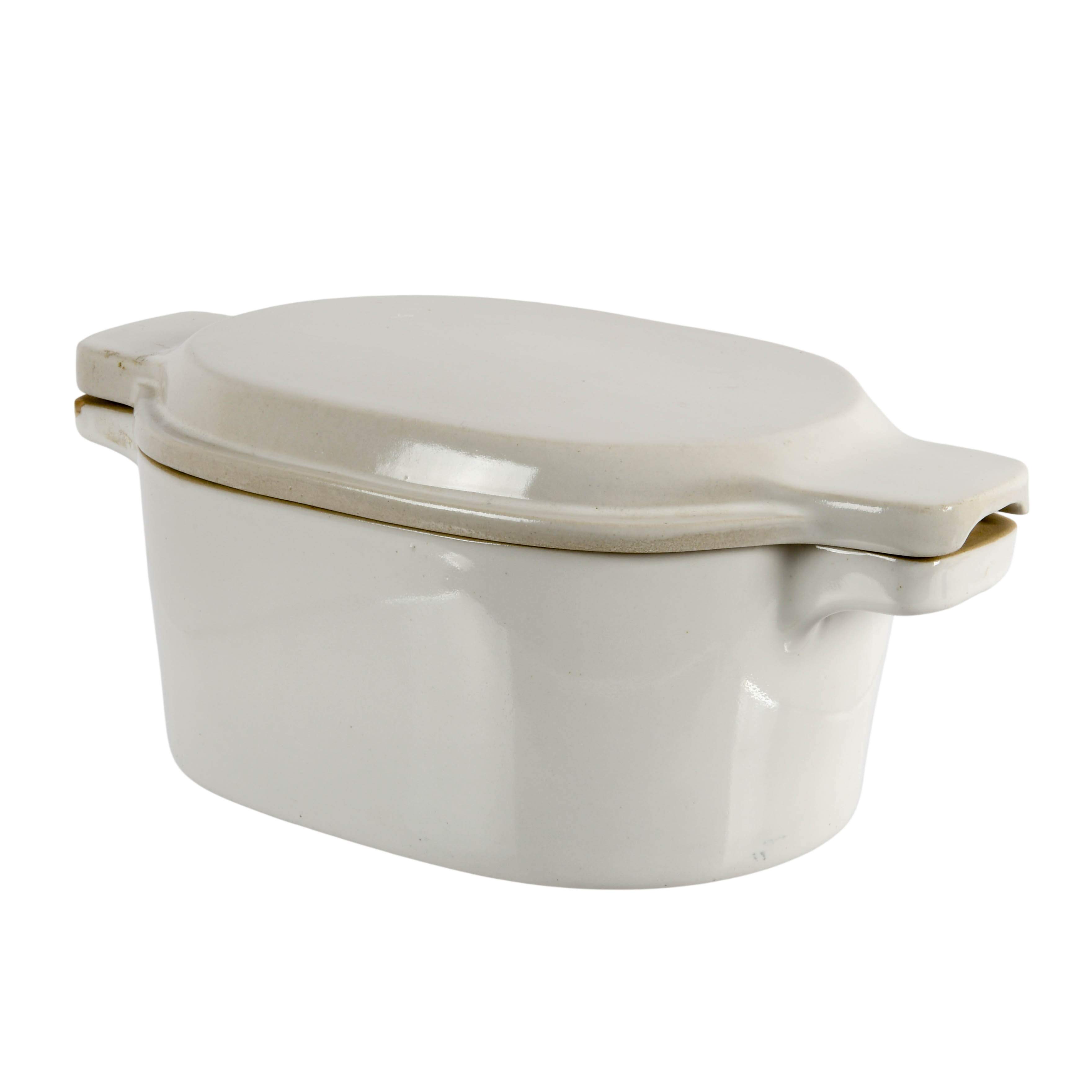 Bennington Potters White #1855 Dutch Roaster Oven-4