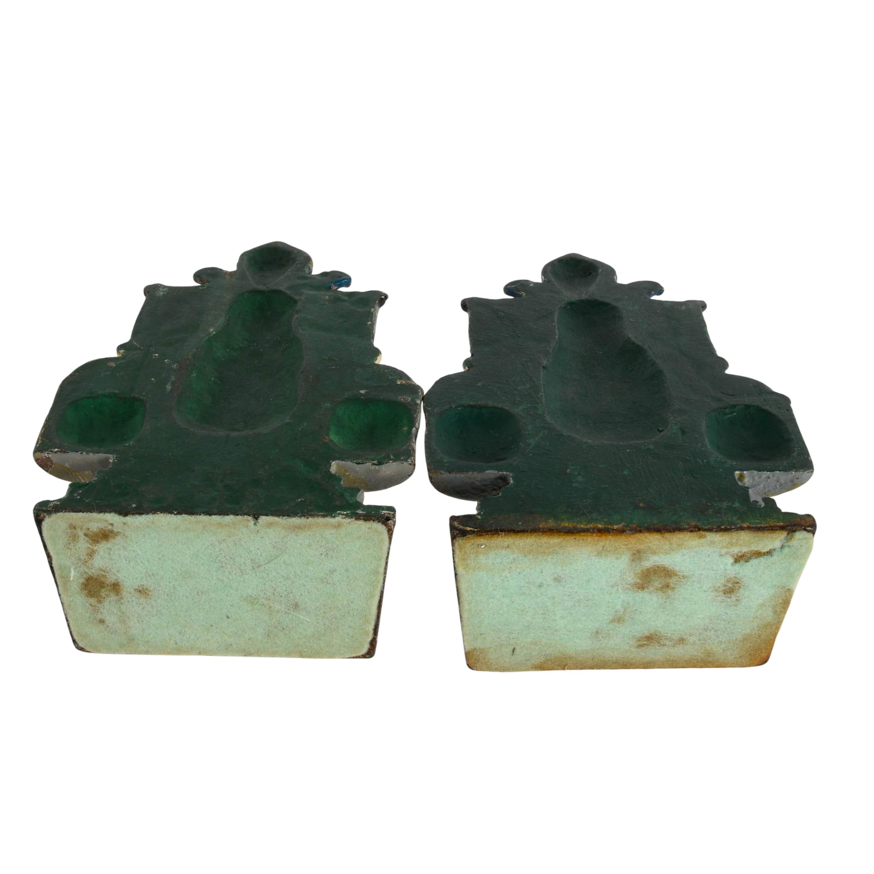 Pair of Antique Dutch Milkmaids with Buckets Bookends-8