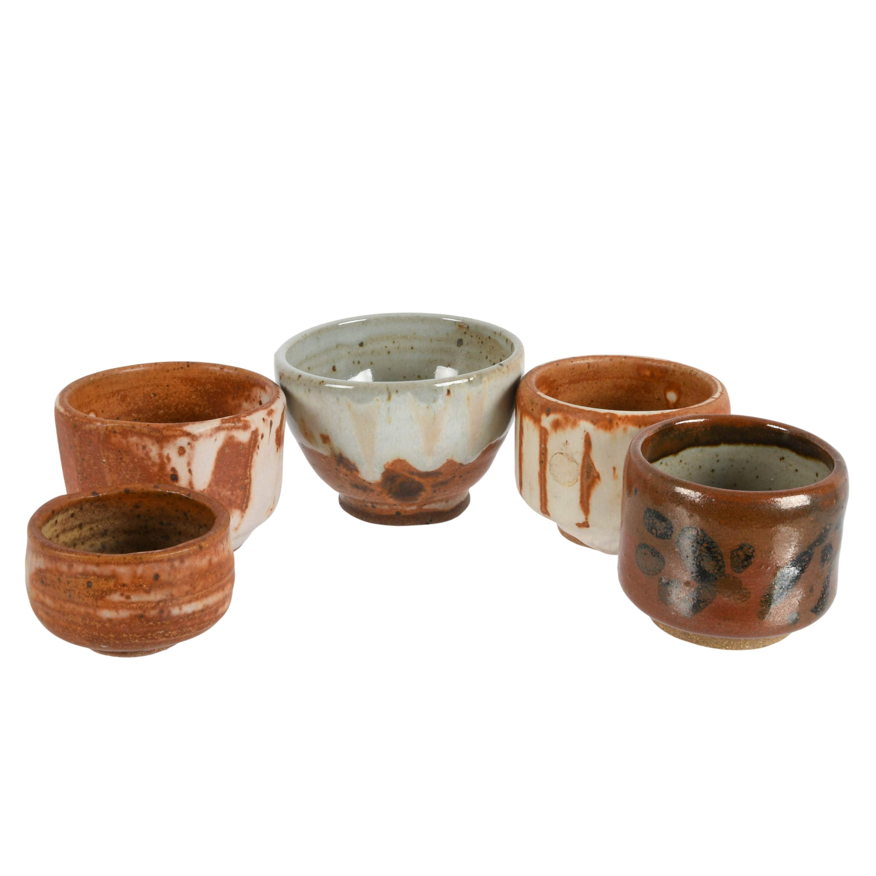 Collection of Studio Art Pottery Cups and Bowls-2