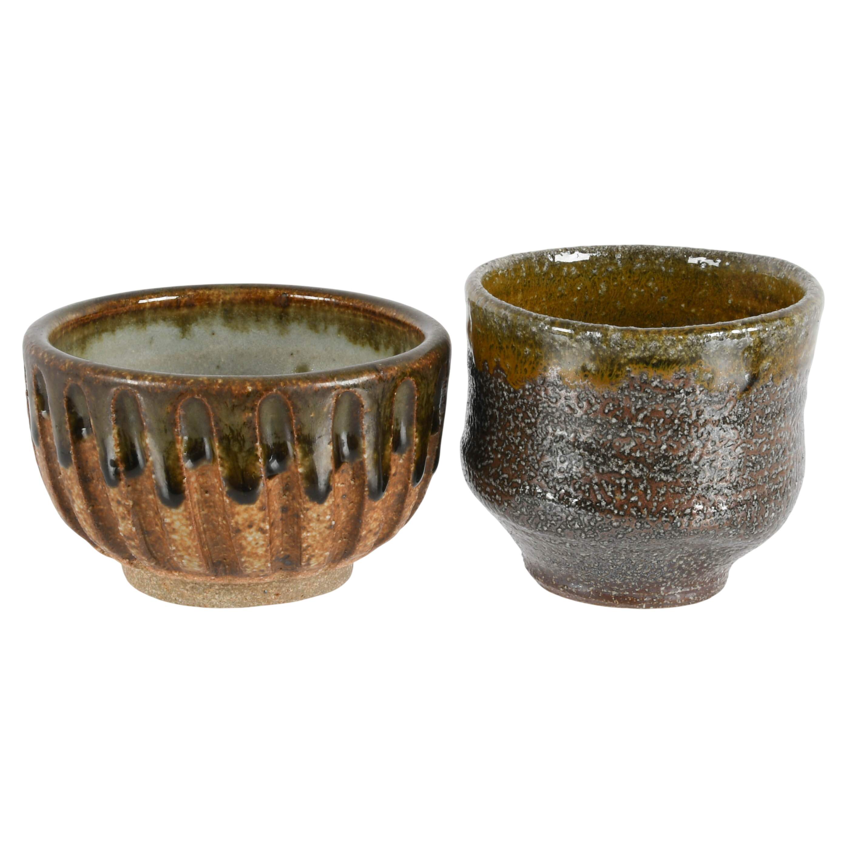 Grouping of Four Studio Pottery Cups-6