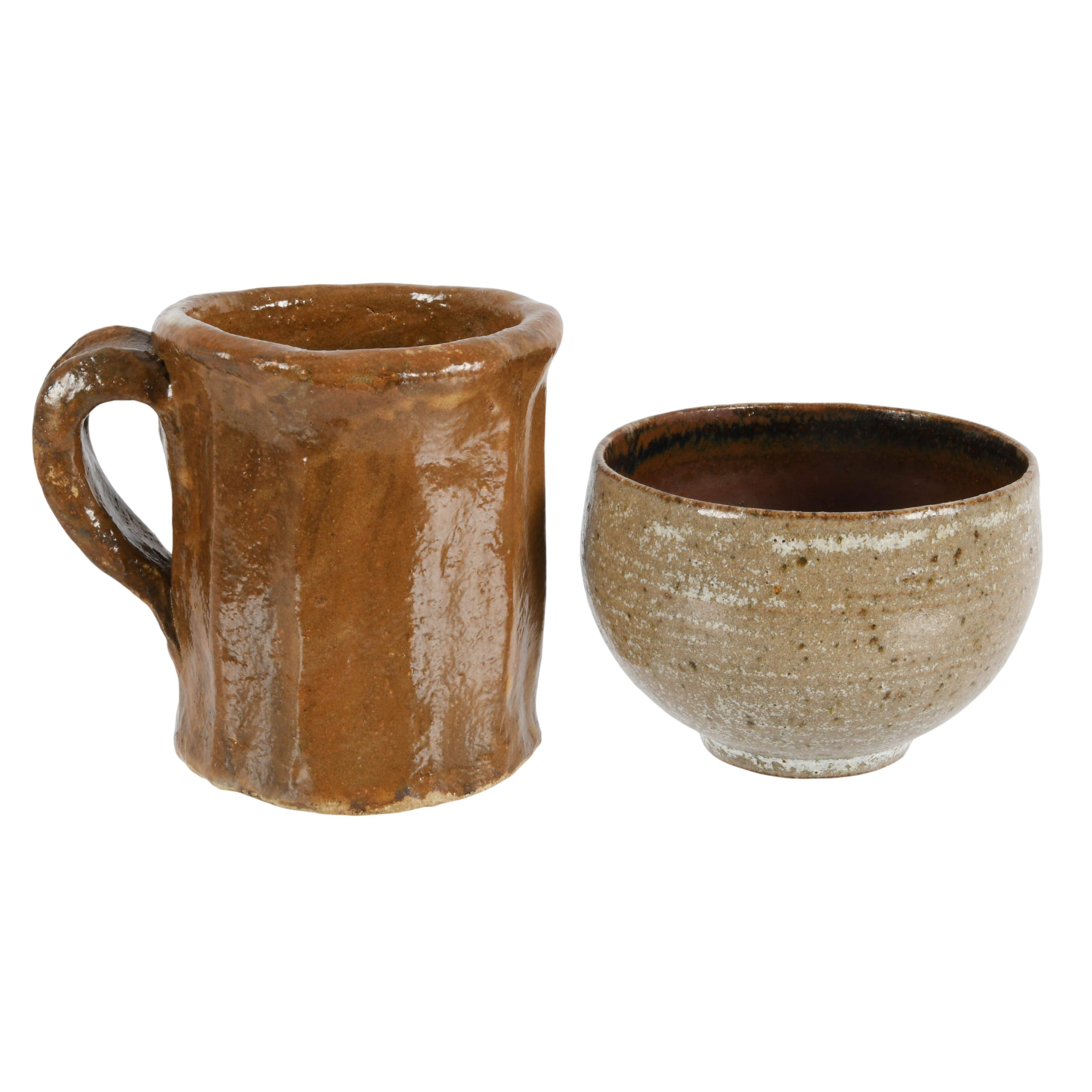 Grouping of Four Studio Pottery Cups-3