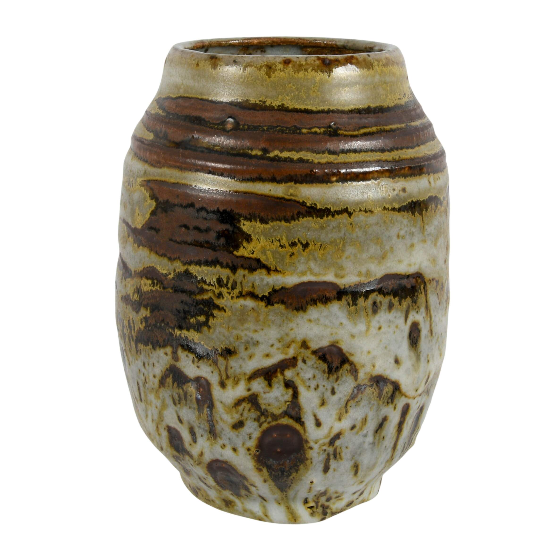 Grouping of Three Studio Pottery Items-5