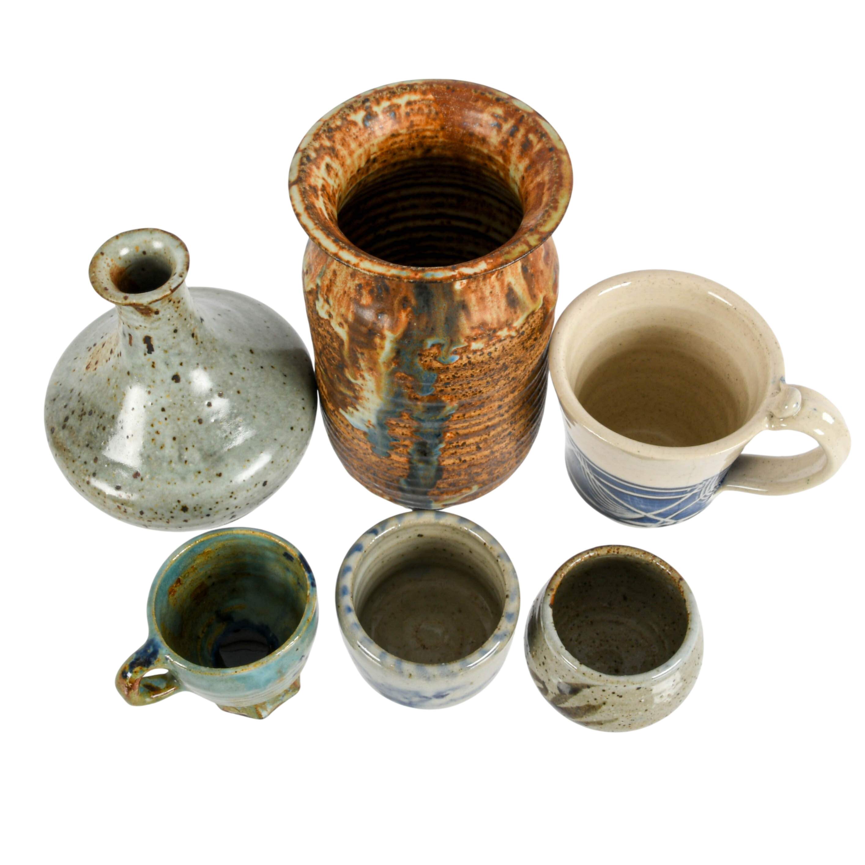 Grouping of Signed Studio Art Pottery Pieces-2