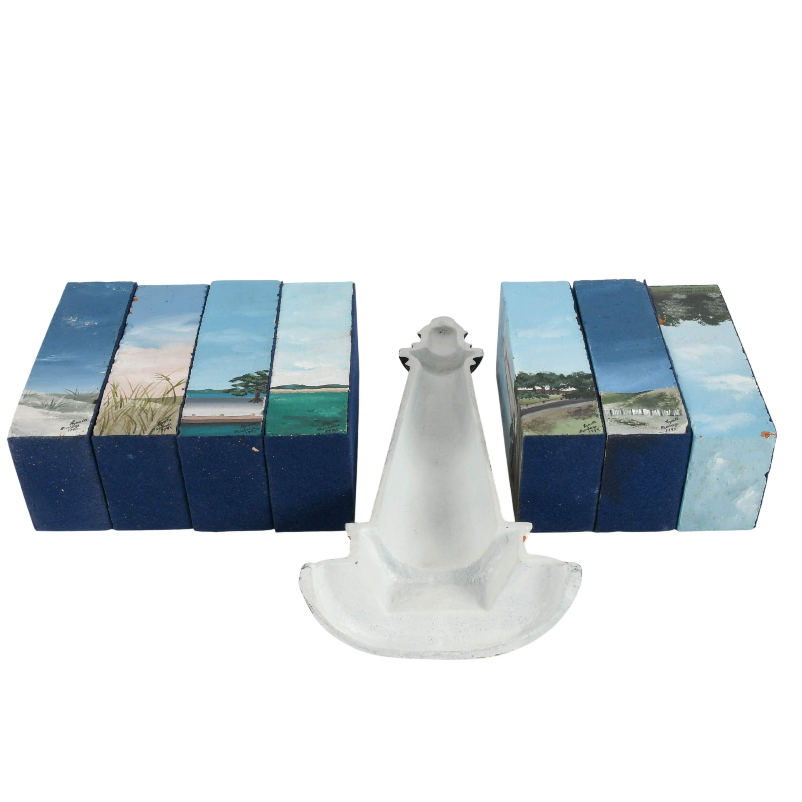 Eight Piece Grouping of Lighthouse-Themed Décor-9