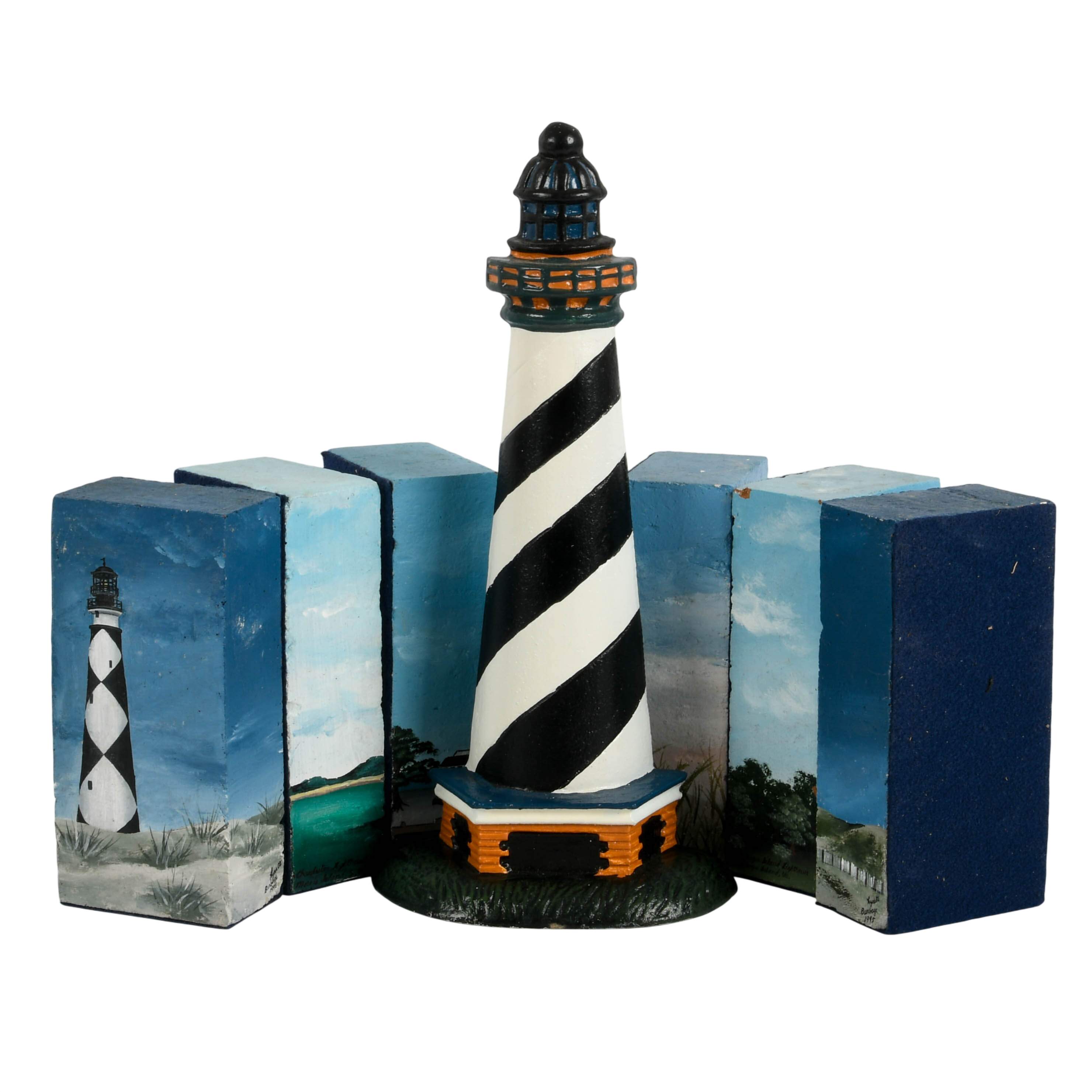 Eight Piece Grouping of Lighthouse-Themed Décor-3