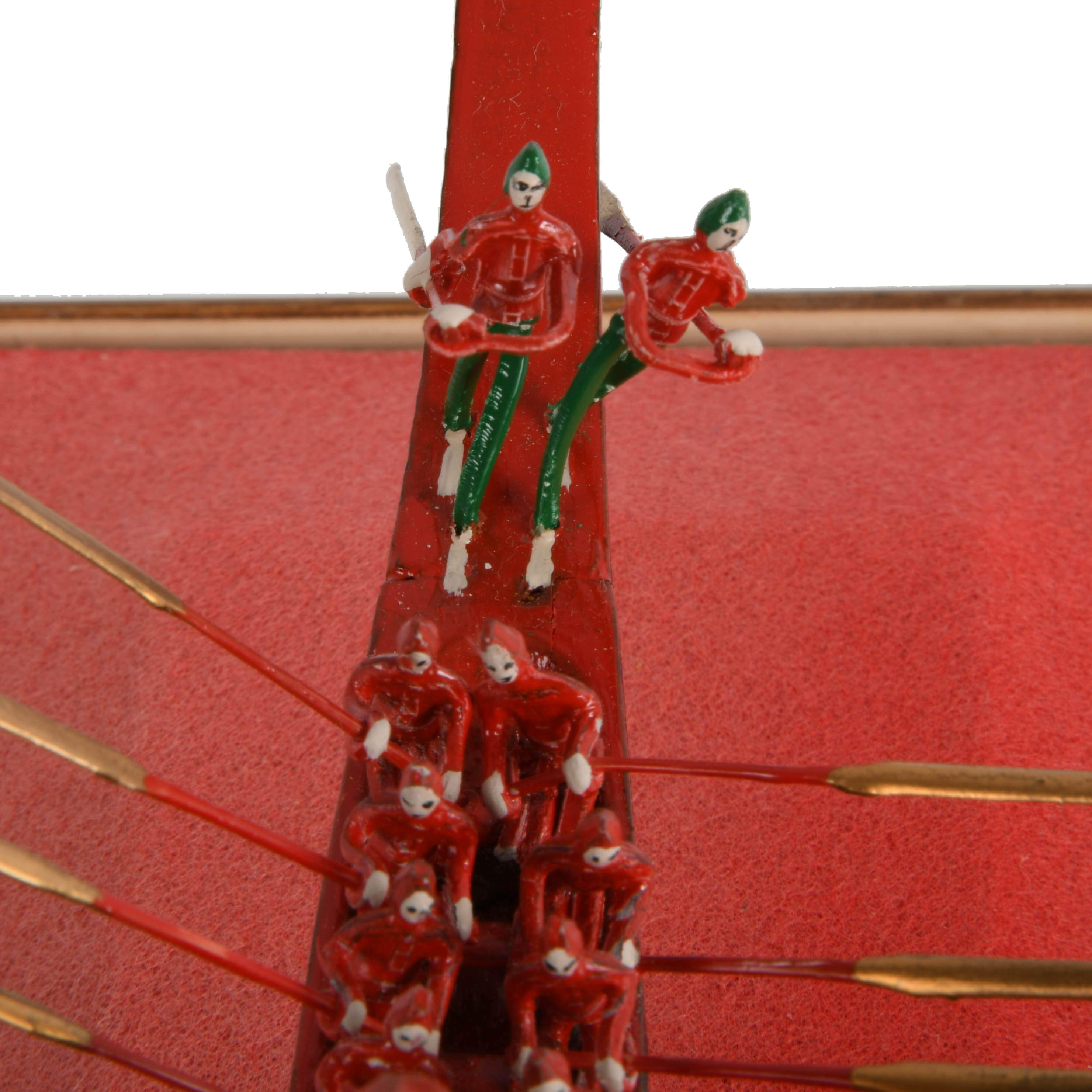 Scale Model of Royal Thai Barge in Glass Case-3