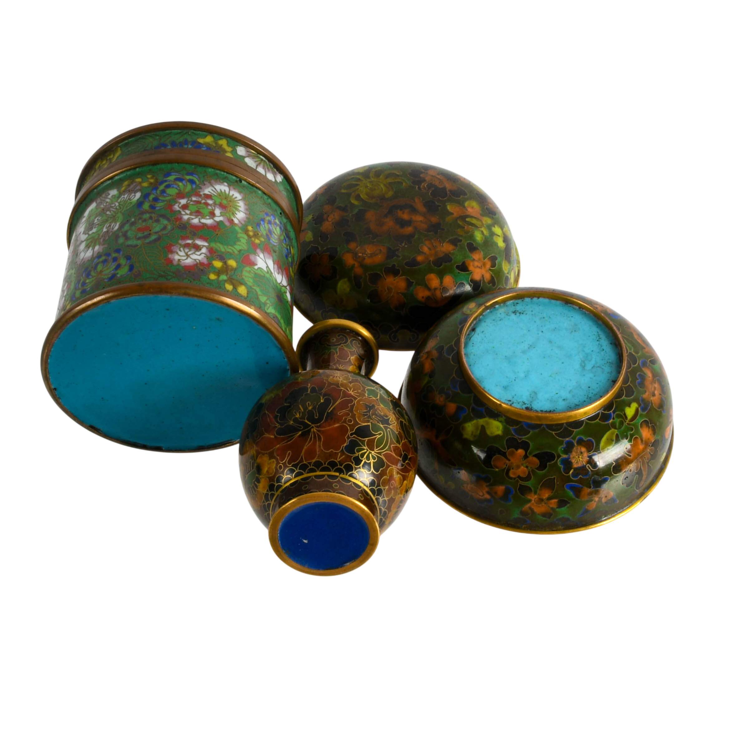 Grouping of Three Chinese Cloisonné Items-4