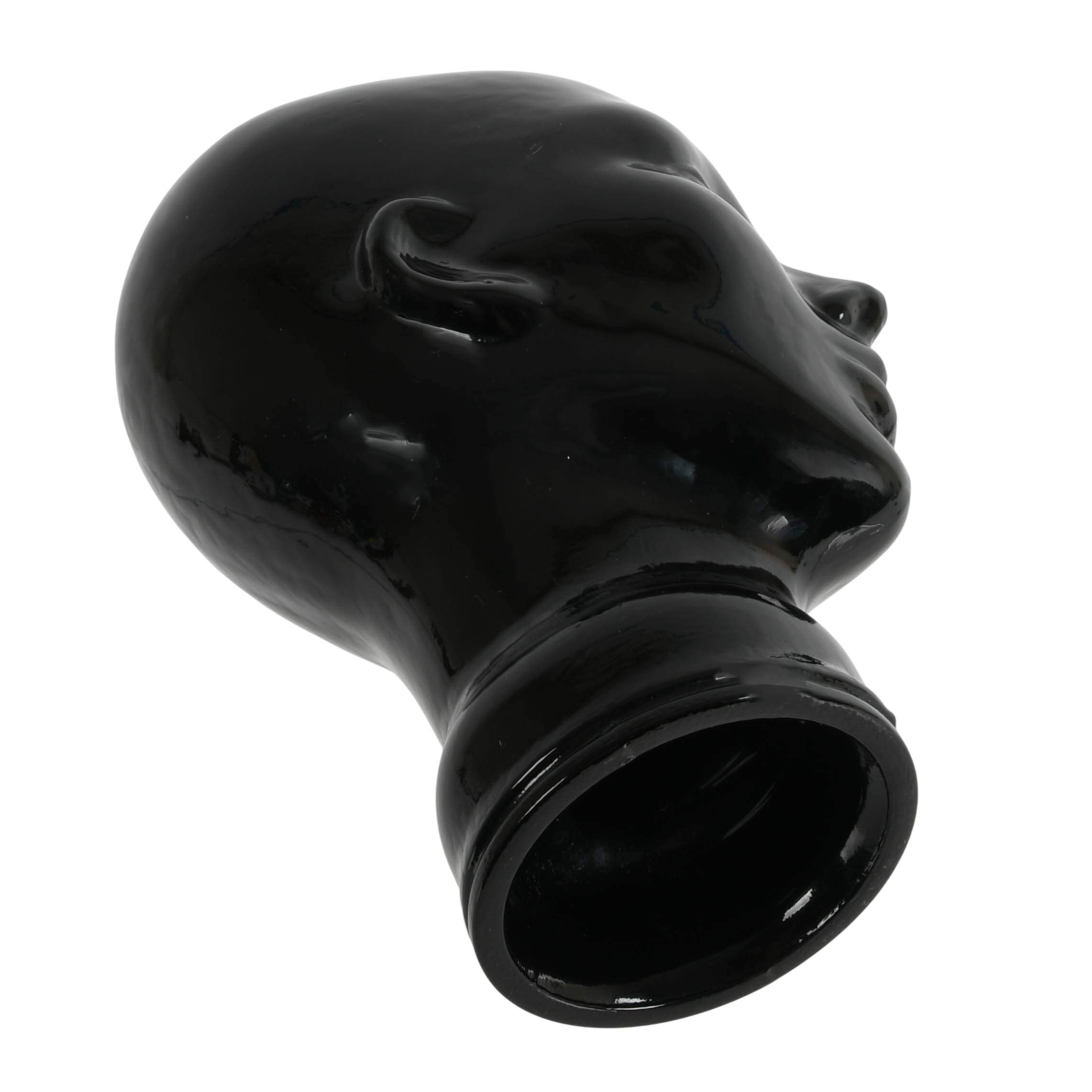 German 1970s Black Glass Head-7