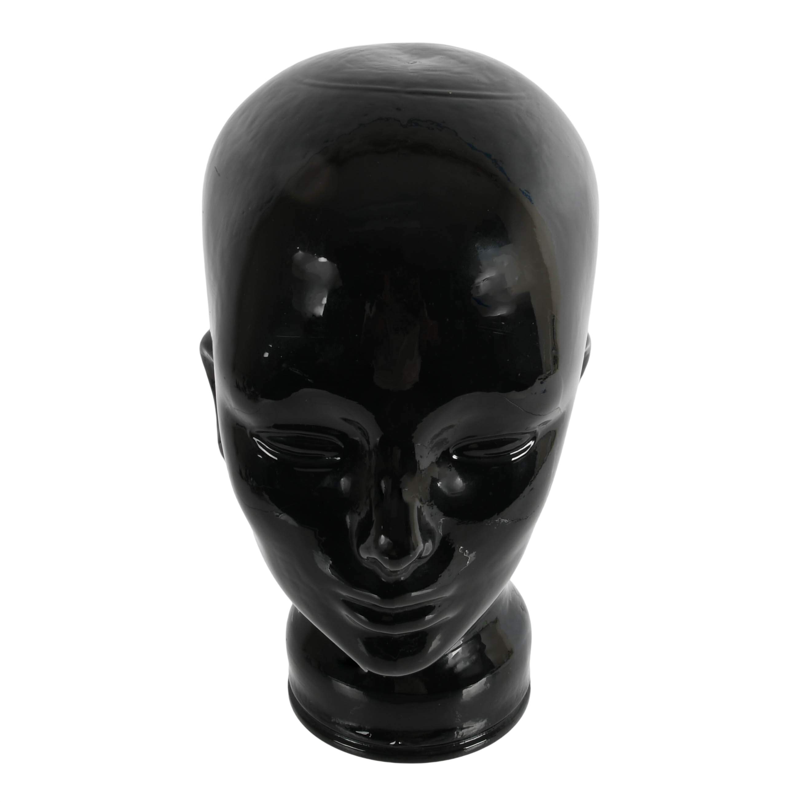 German 1970s Black Glass Head-2