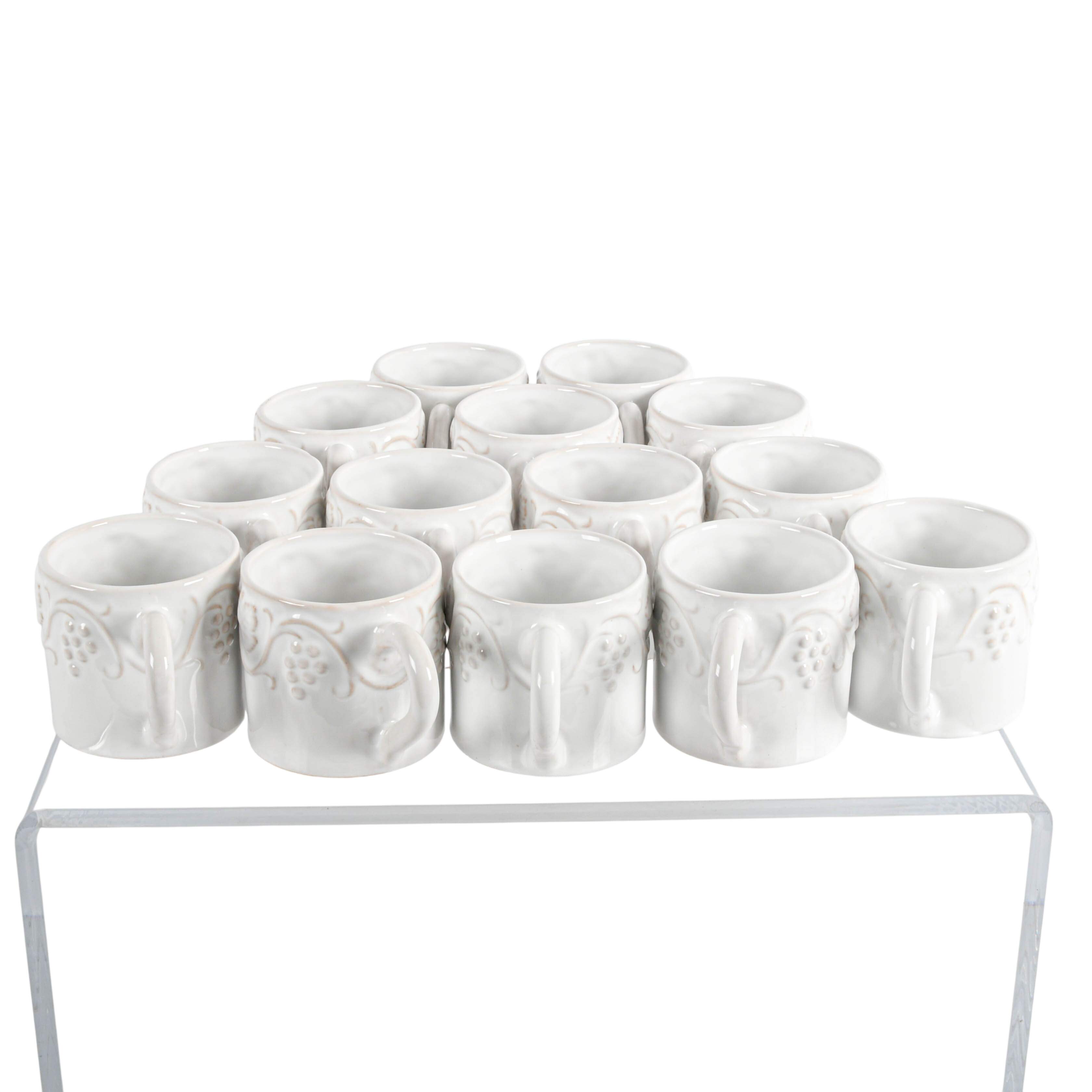 Set of Fourteen Ubaldo Grazia Deruta Italian Majolica Mugs-3