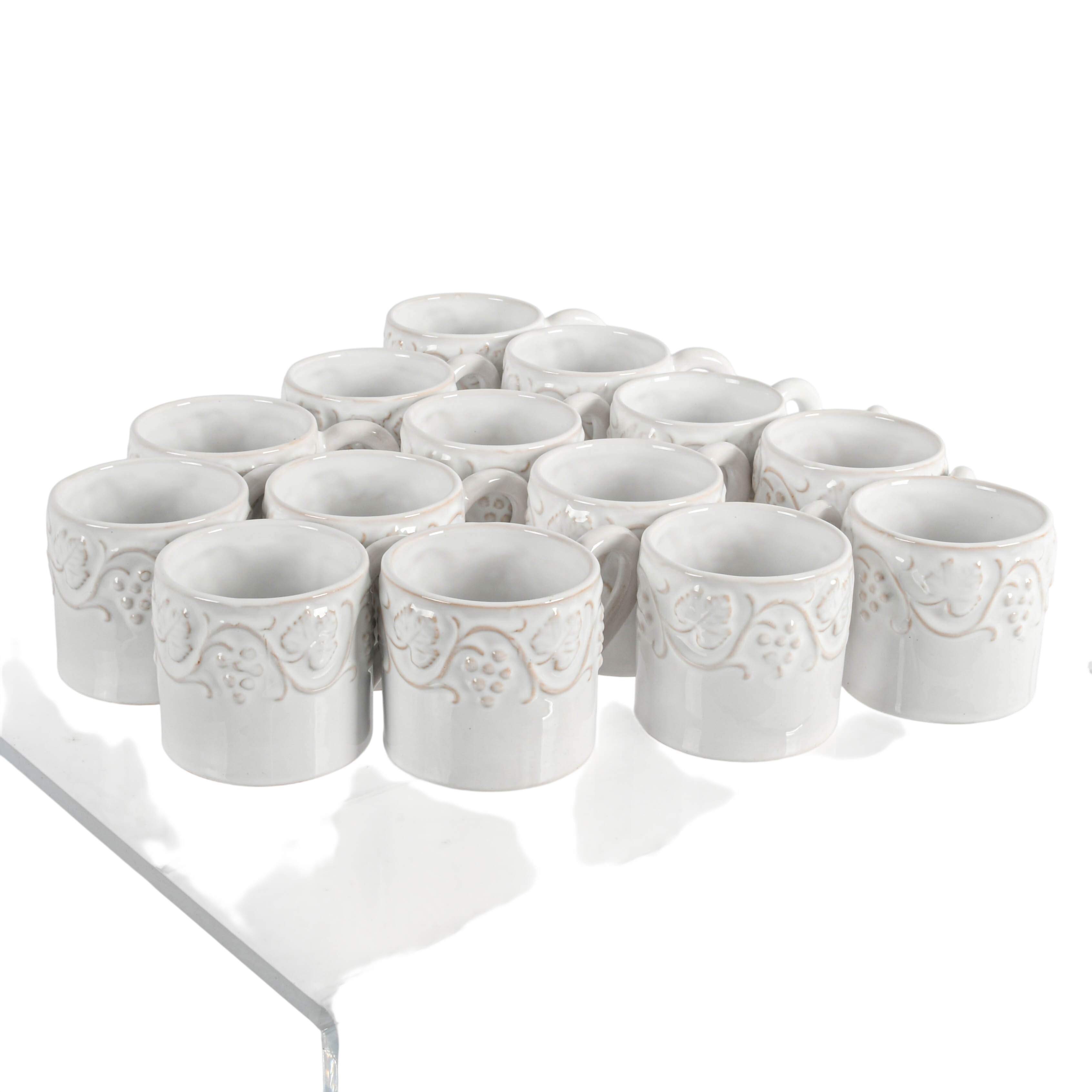 Set of Fourteen Ubaldo Grazia Deruta Italian Majolica Mugs-2