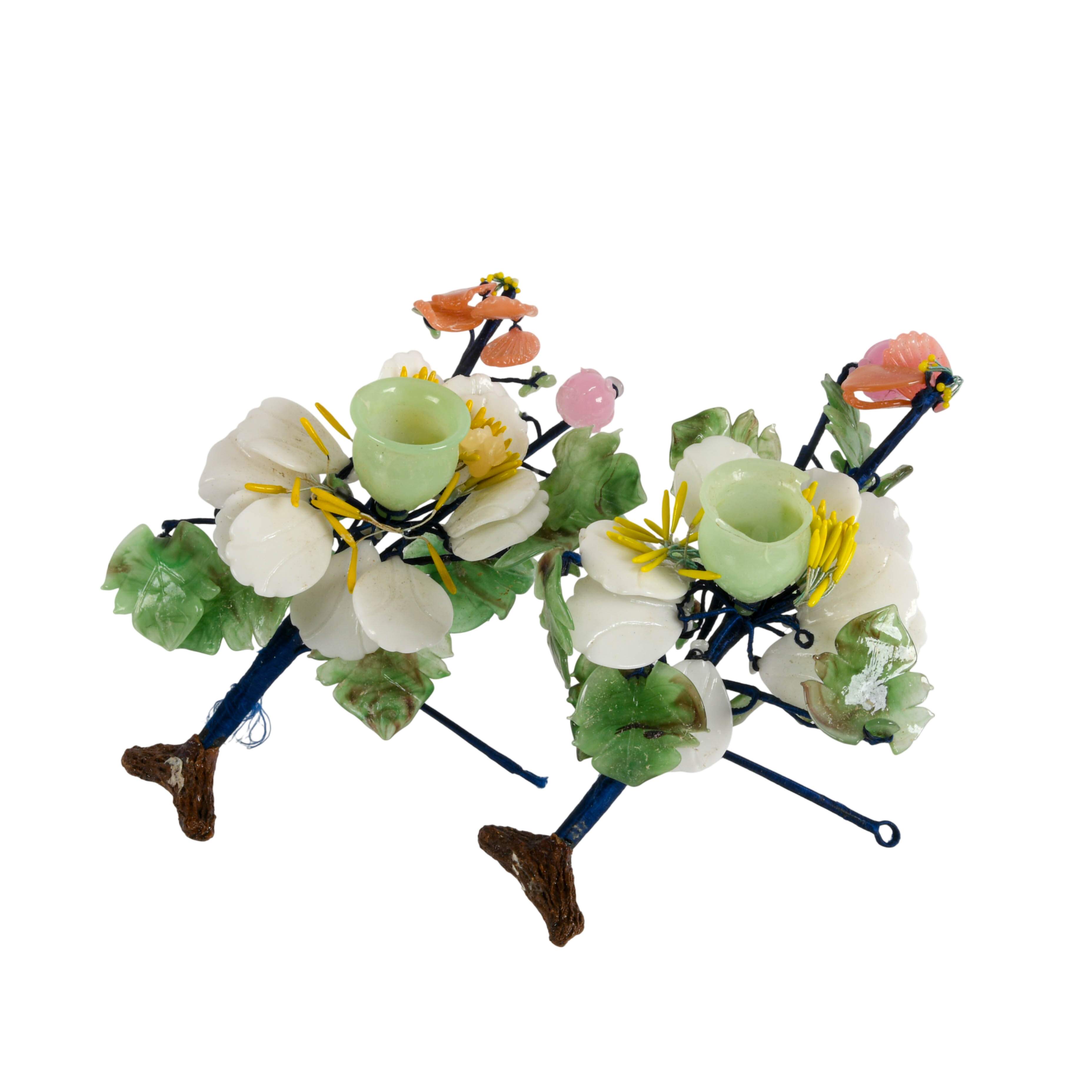 Grouping of Three Stone Floral Arrangements-2