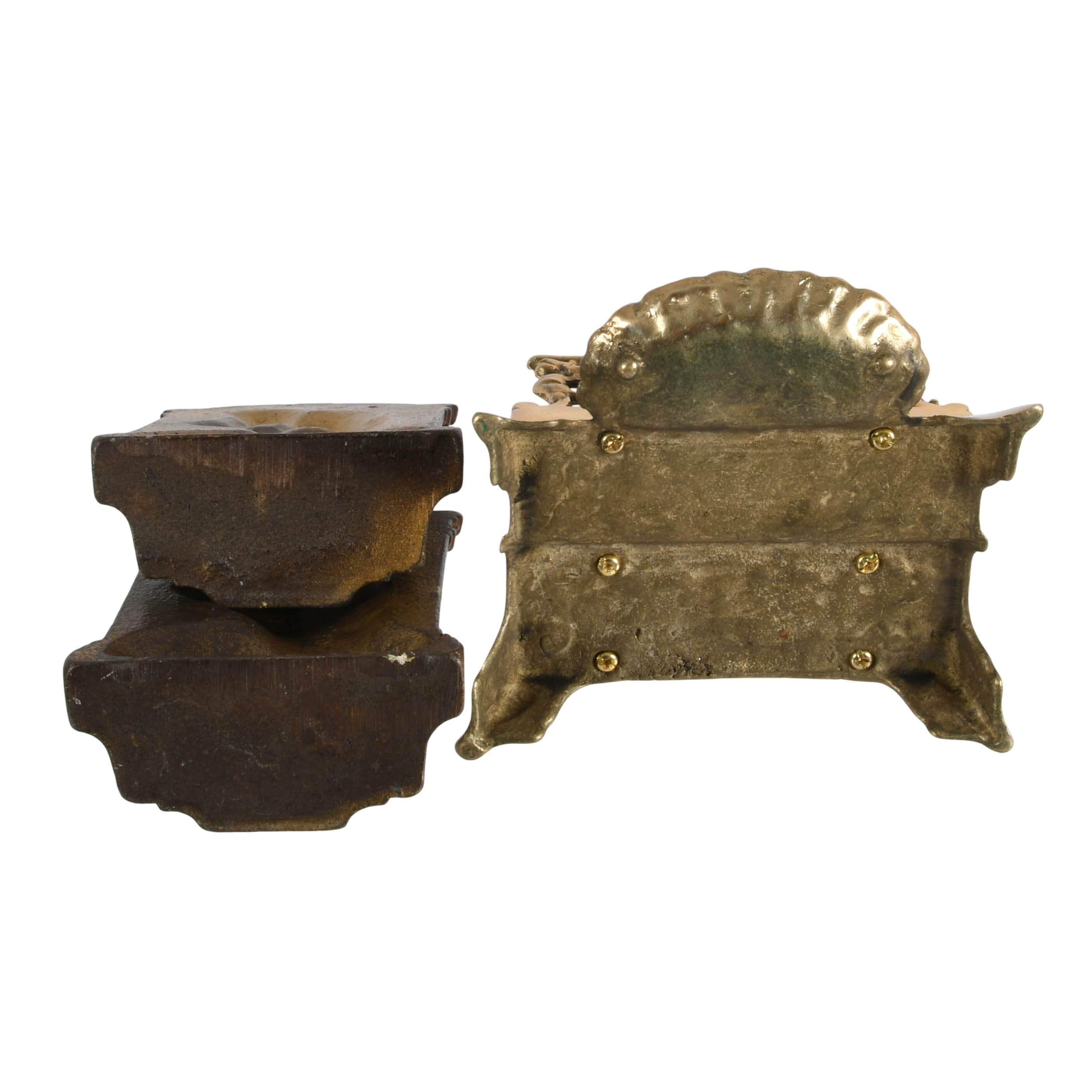 Two-Piece Set of Double Letter Rack and Thinker Bookends-7