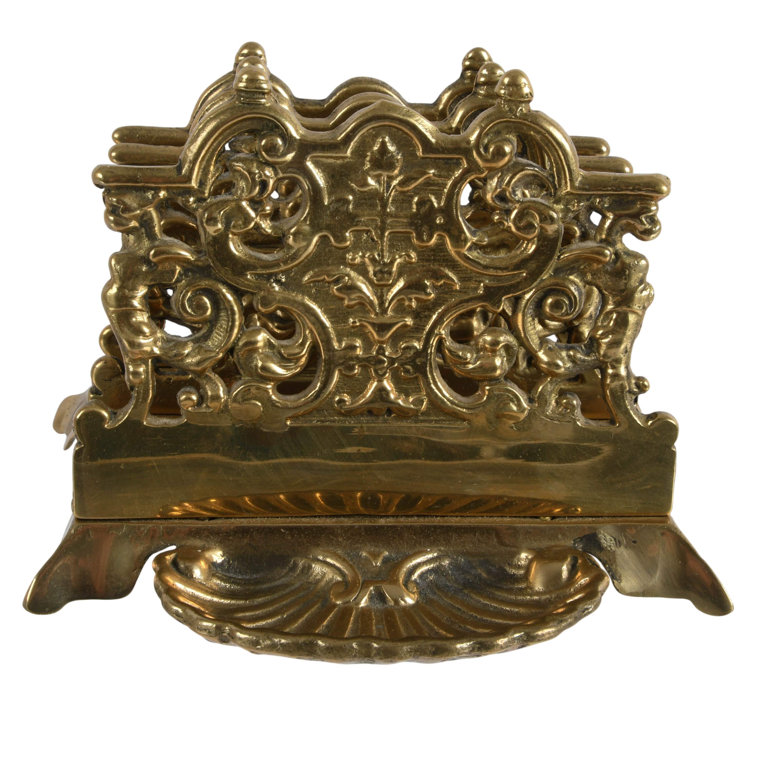 Two-Piece Set of Double Letter Rack and Thinker Bookends-5