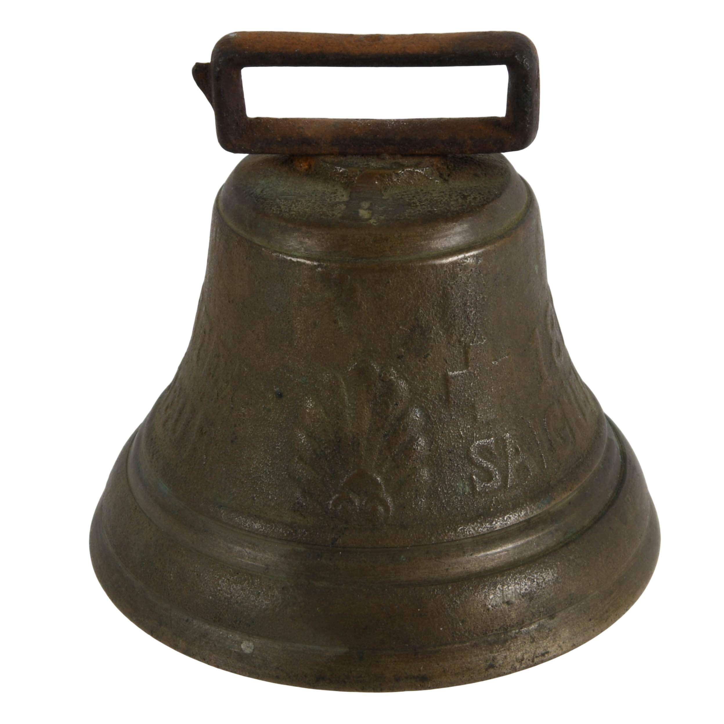 Swiss Chalet Remembrance Eight-Day Clock and Chiantel Swiss Cow Bell-4
