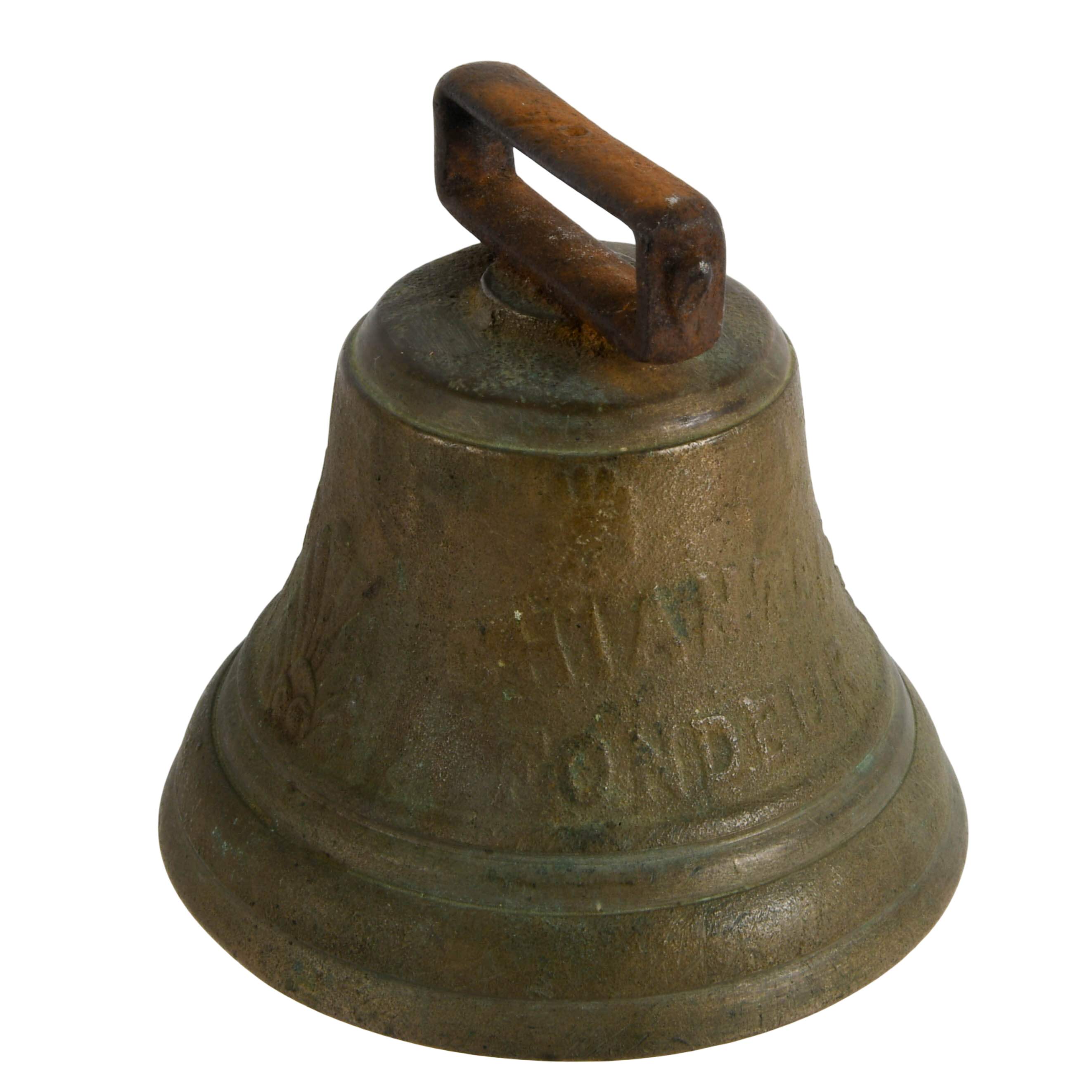 Swiss Chalet Remembrance Eight-Day Clock and Chiantel Swiss Cow Bell-2