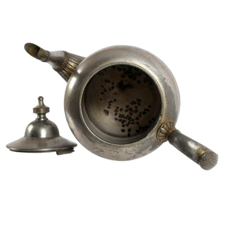 Manning, Bowman & Co. Floral Enameled Pewter Coffee Pot-9