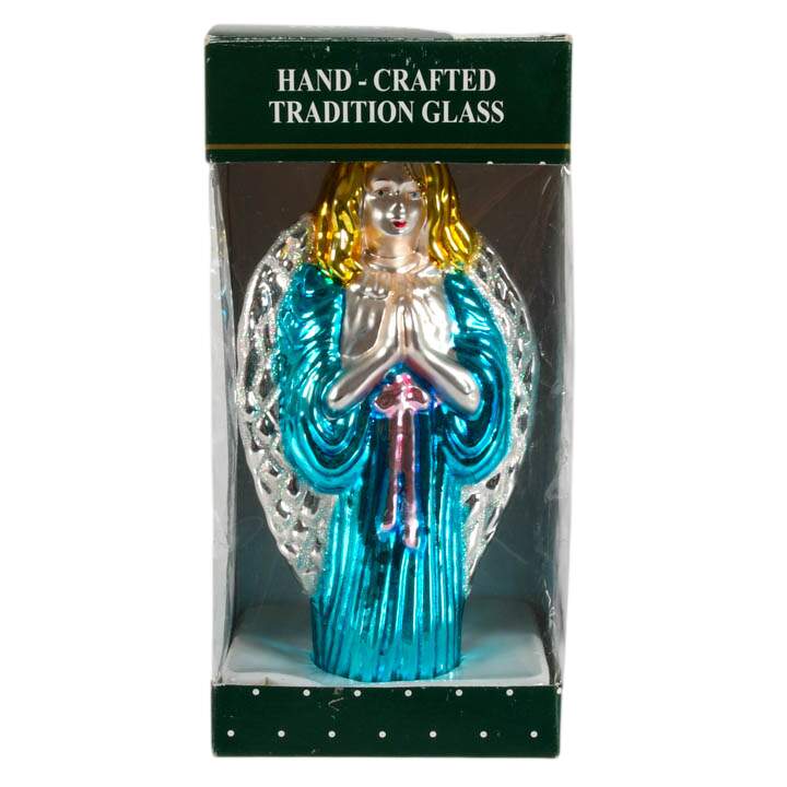 Five-Piece Set of Christmas Glass Ornaments-11
