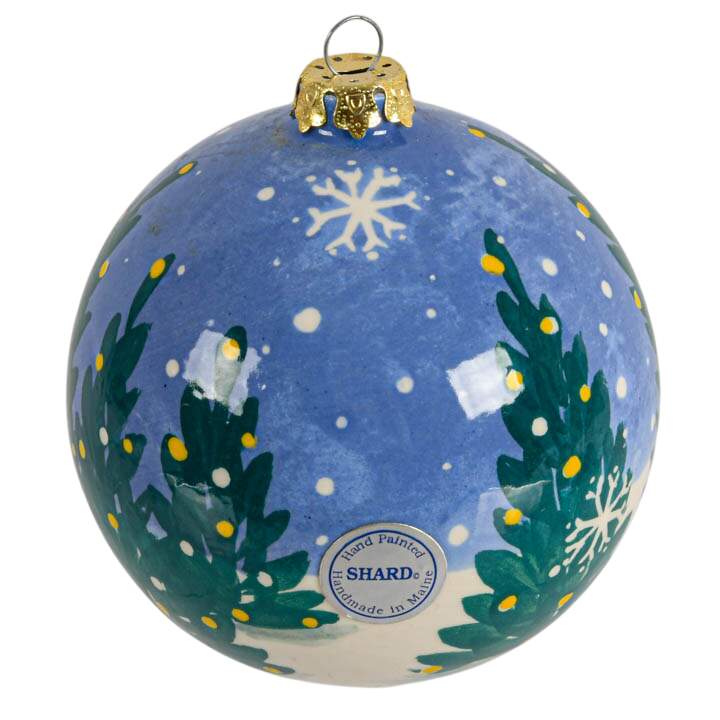 Five-Piece Set of Christmas Glass Ornaments-7
