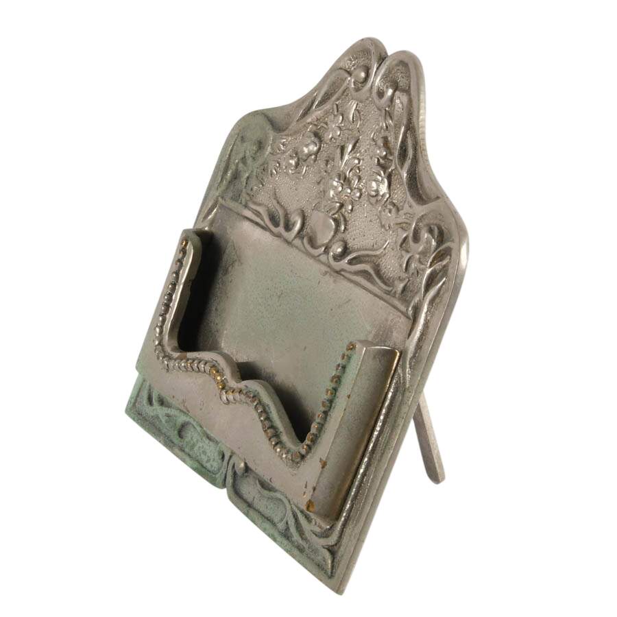 Antique Art Nouveau Metal Cardholder-3