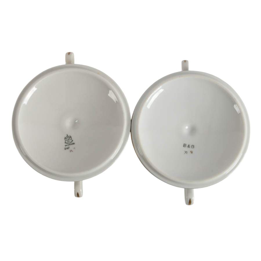 Pair of Bing and Grøndahl Bouillon Bowls-4