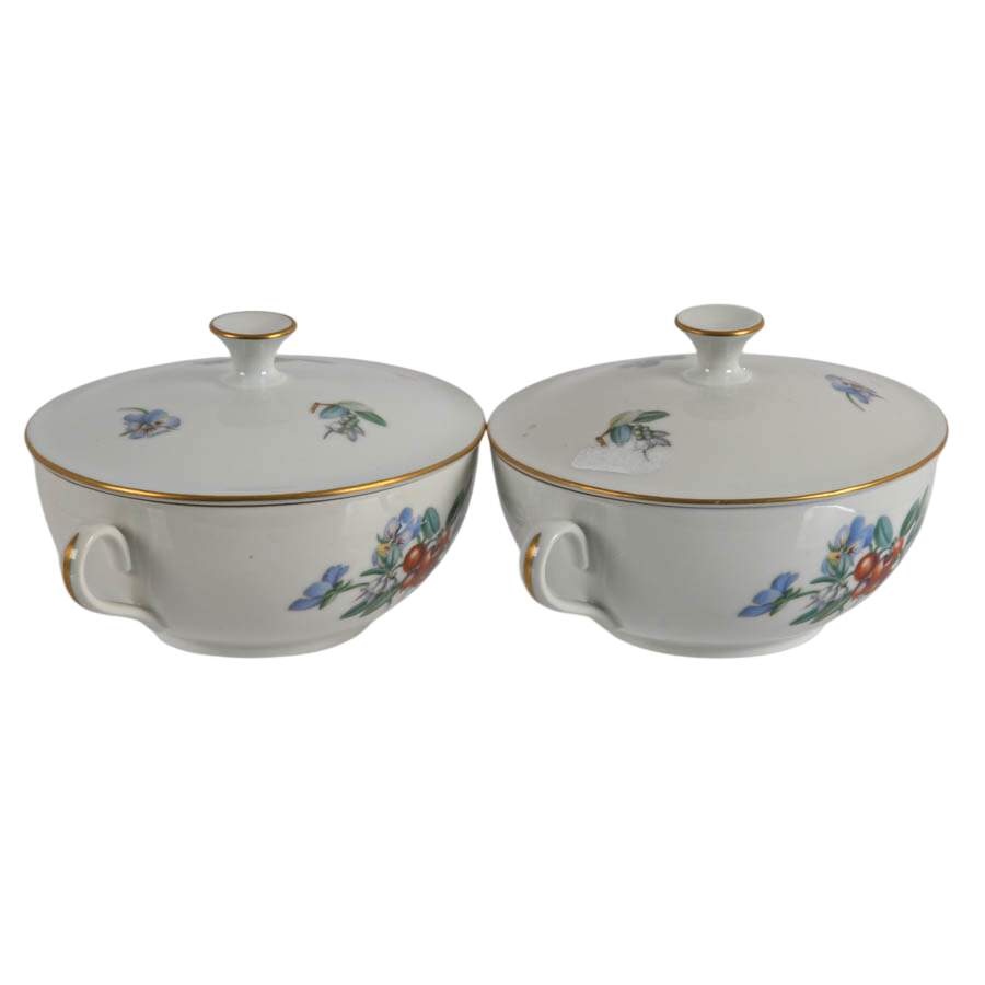 Pair of Bing and Grøndahl Bouillon Bowls-2