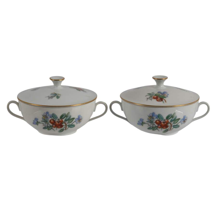 Pair of Bing and Grøndahl Bouillon Bowls-1