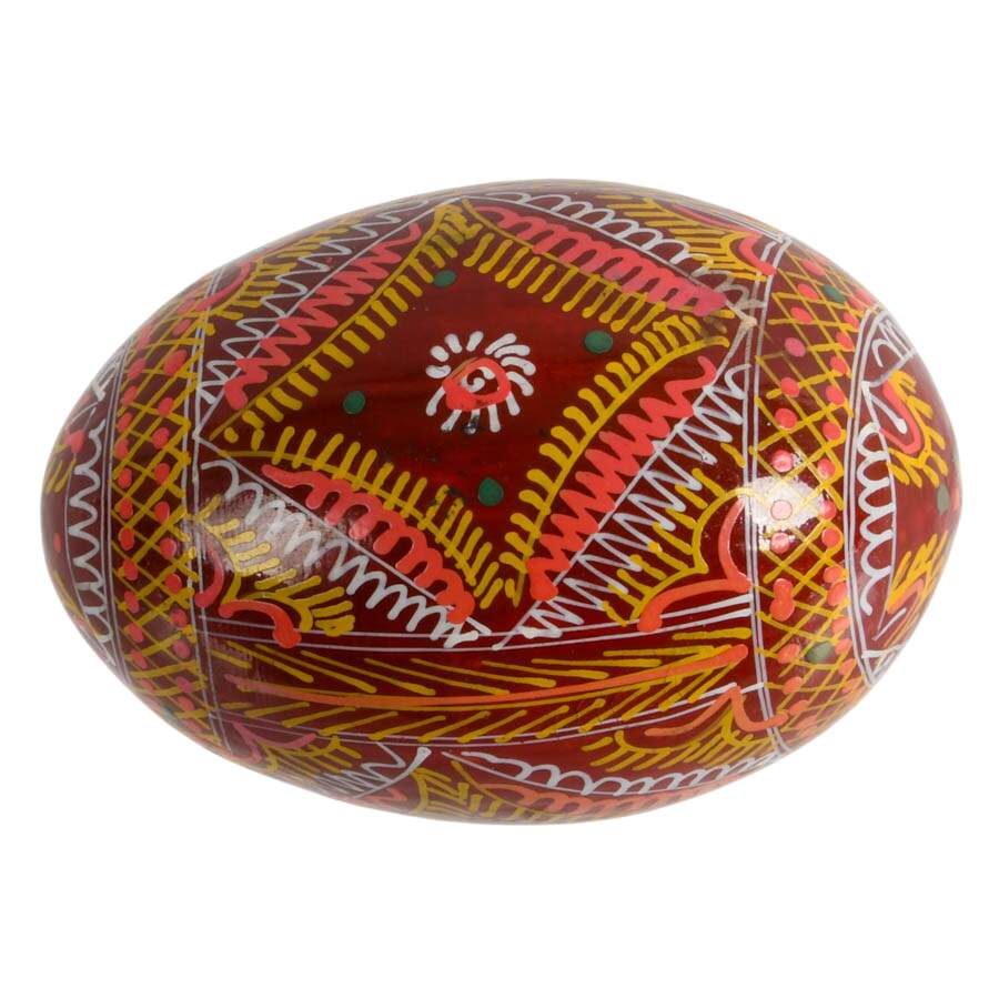 Three-Piece Set of Russian Hand-Painted Folk Décor-10