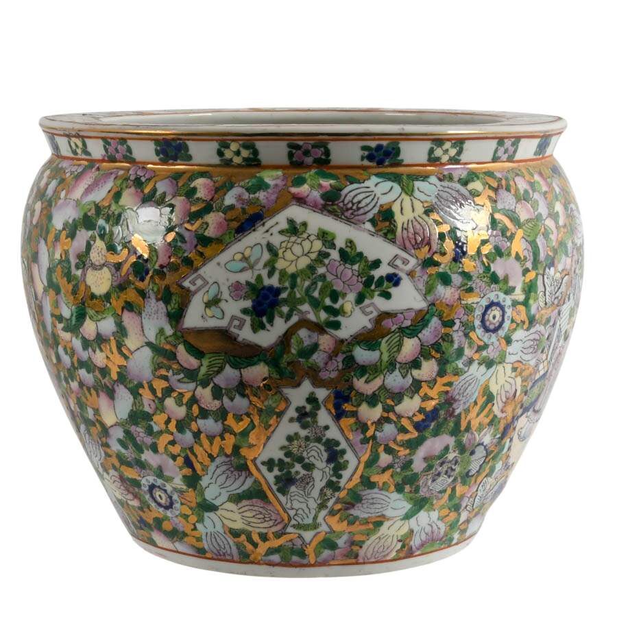 Chinese Porcelain Famille Verte Planter-4