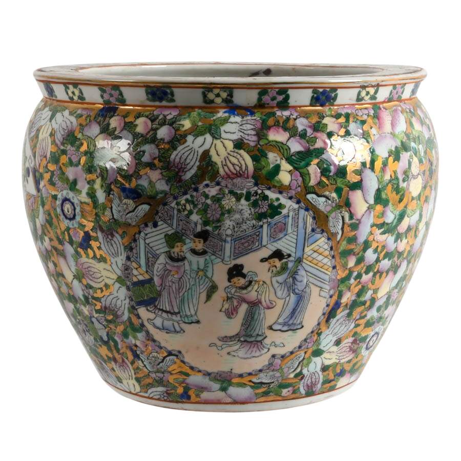 Chinese Porcelain Famille Verte Planter-1