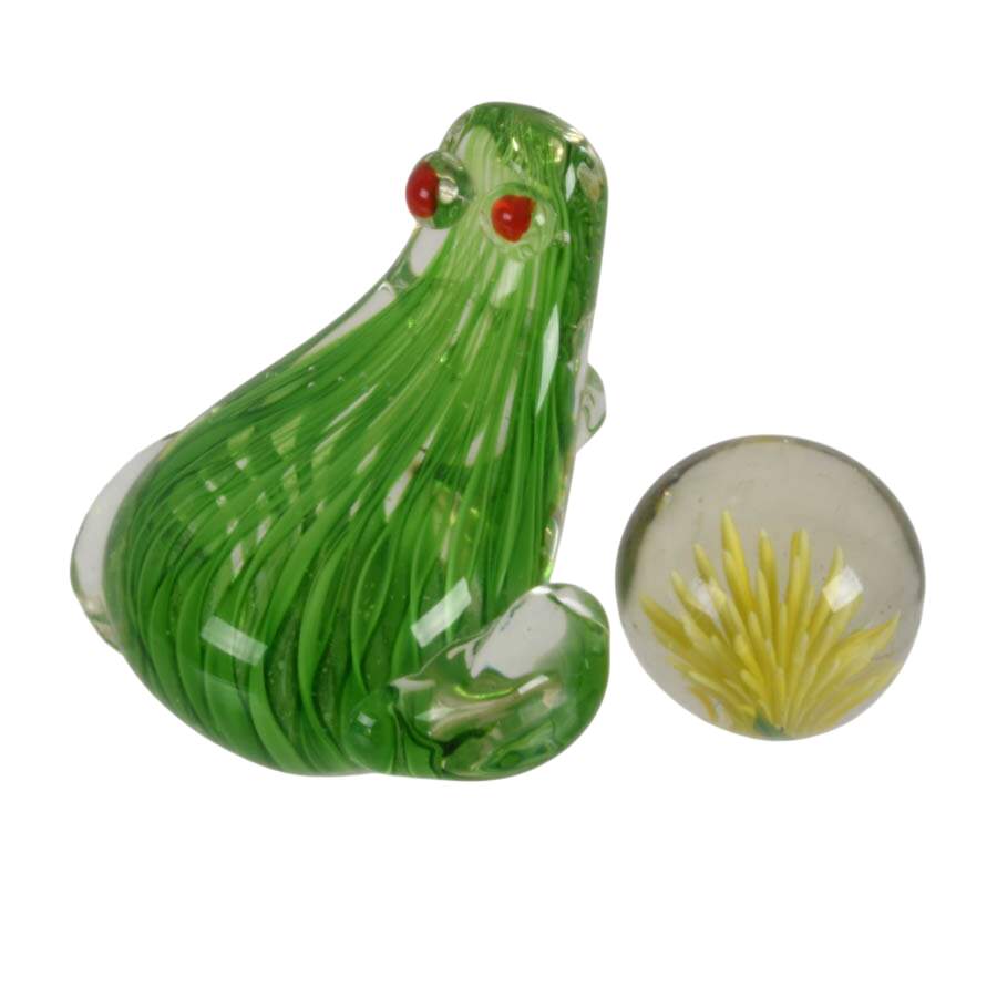 Grouping of Six Crystal Paperweights-2