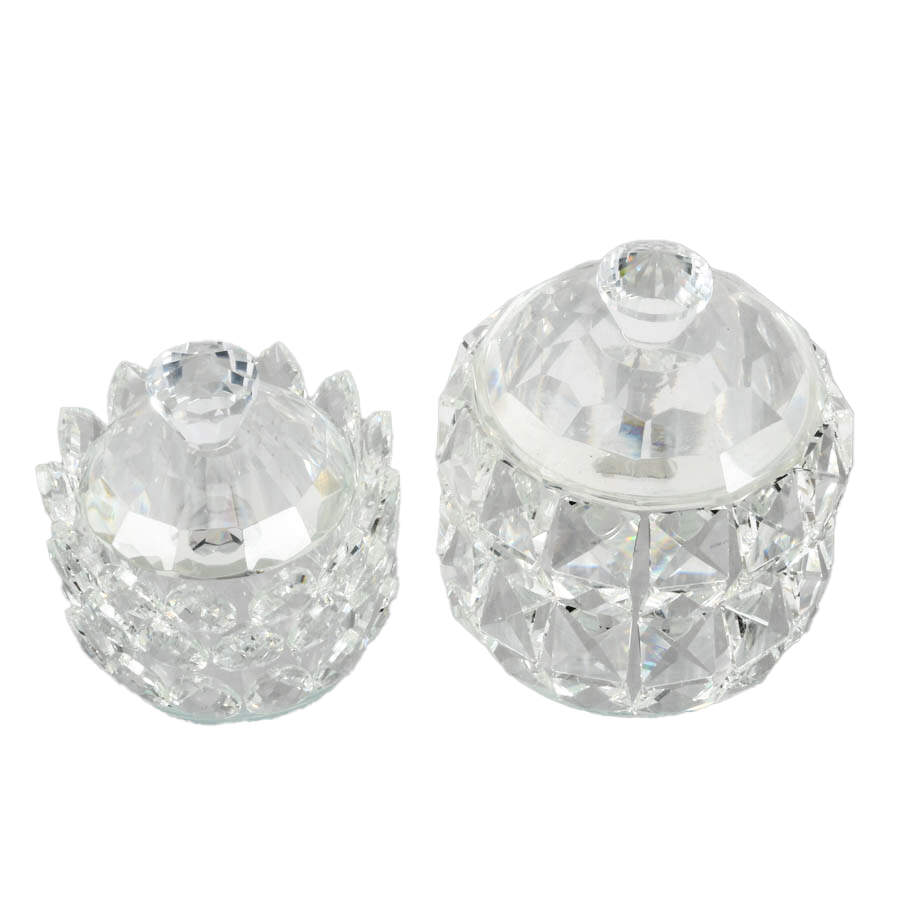 Pair of Crystal Jars-4