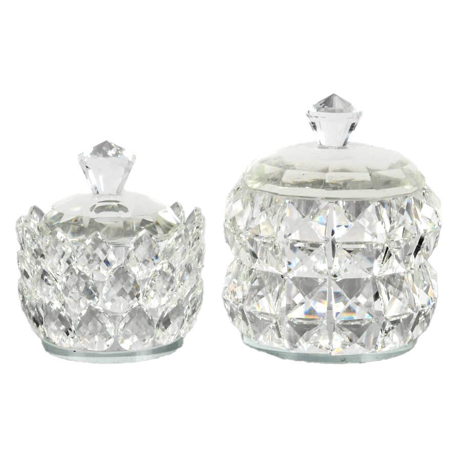 Pair of Crystal Jars-3